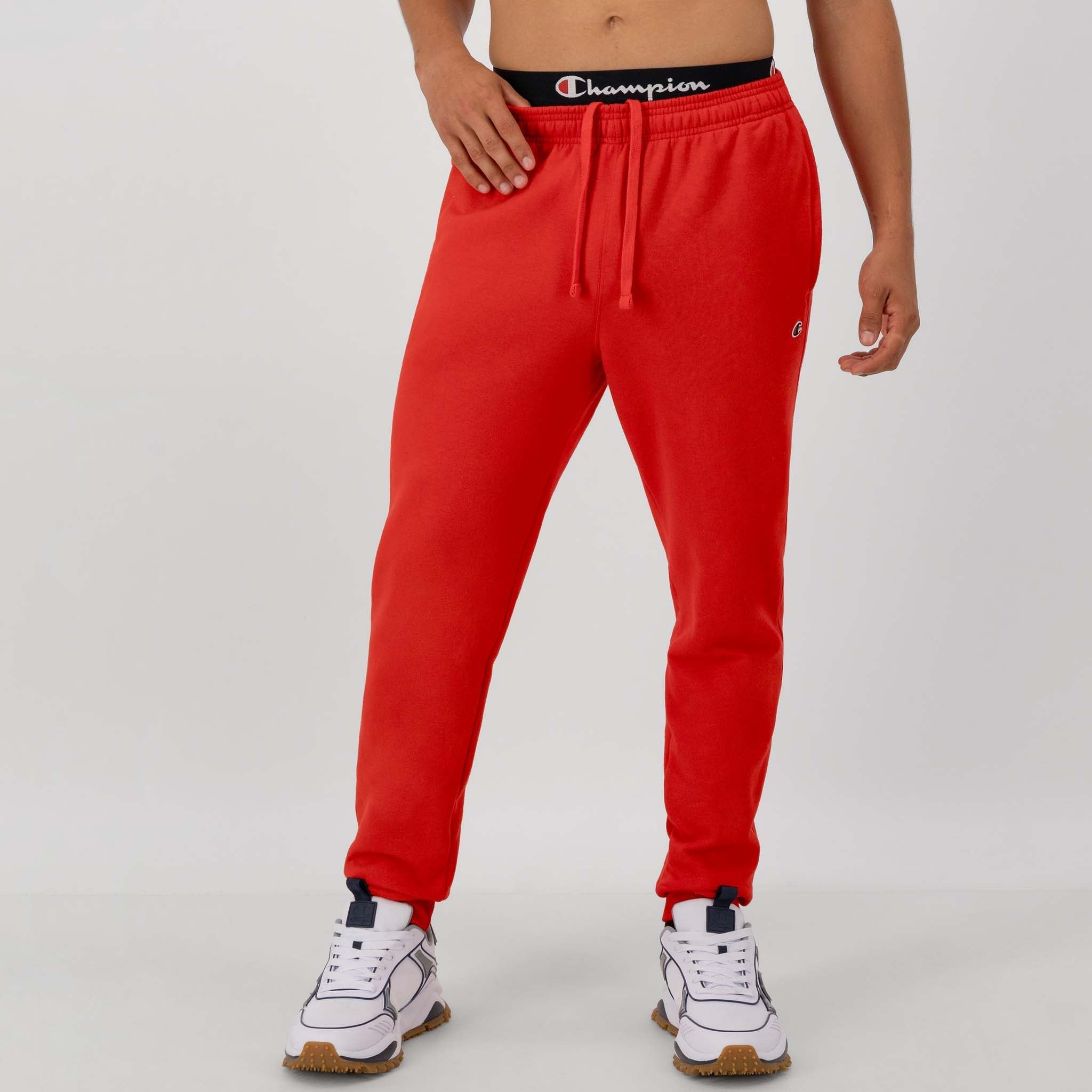 Men's Soft Fleece Joggers with C Logo - Comfortable Gym & Casual Pants