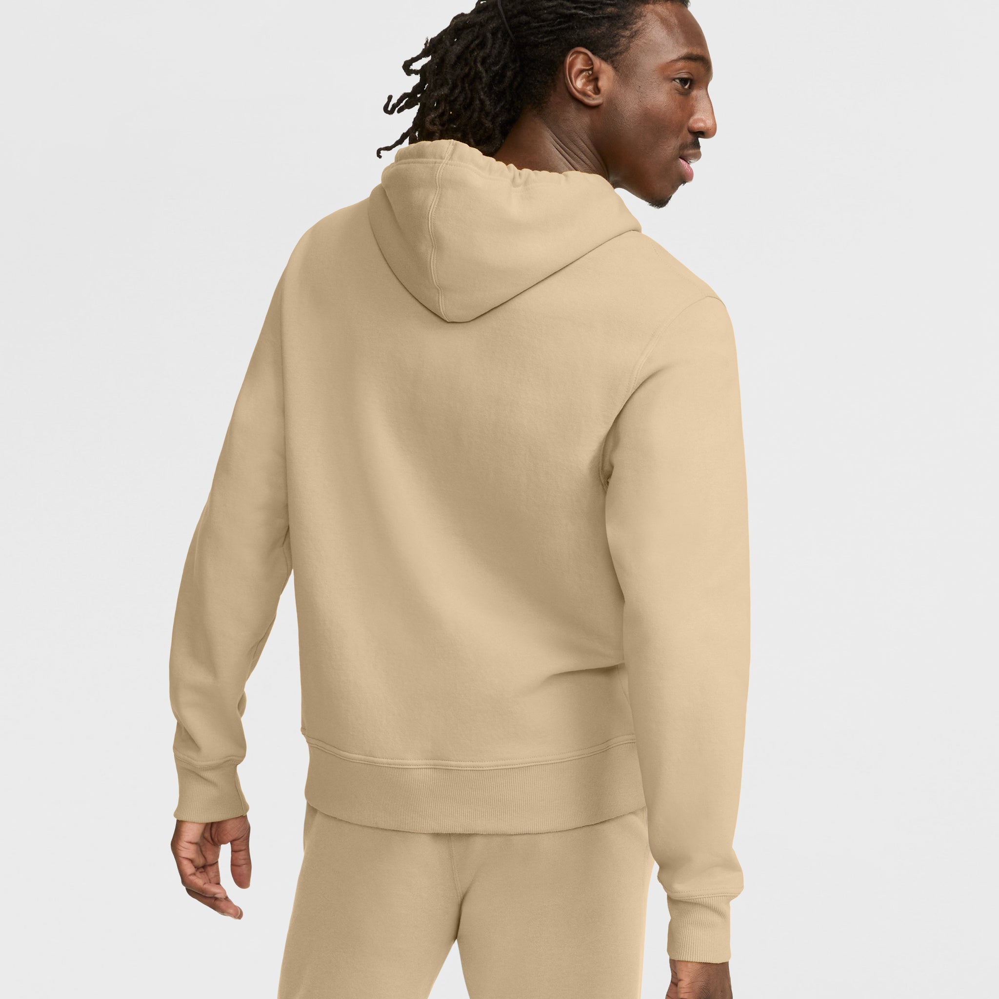 Men's Powerblend Hoodie with C Logo - Comfortable Fleece Sweatshirt