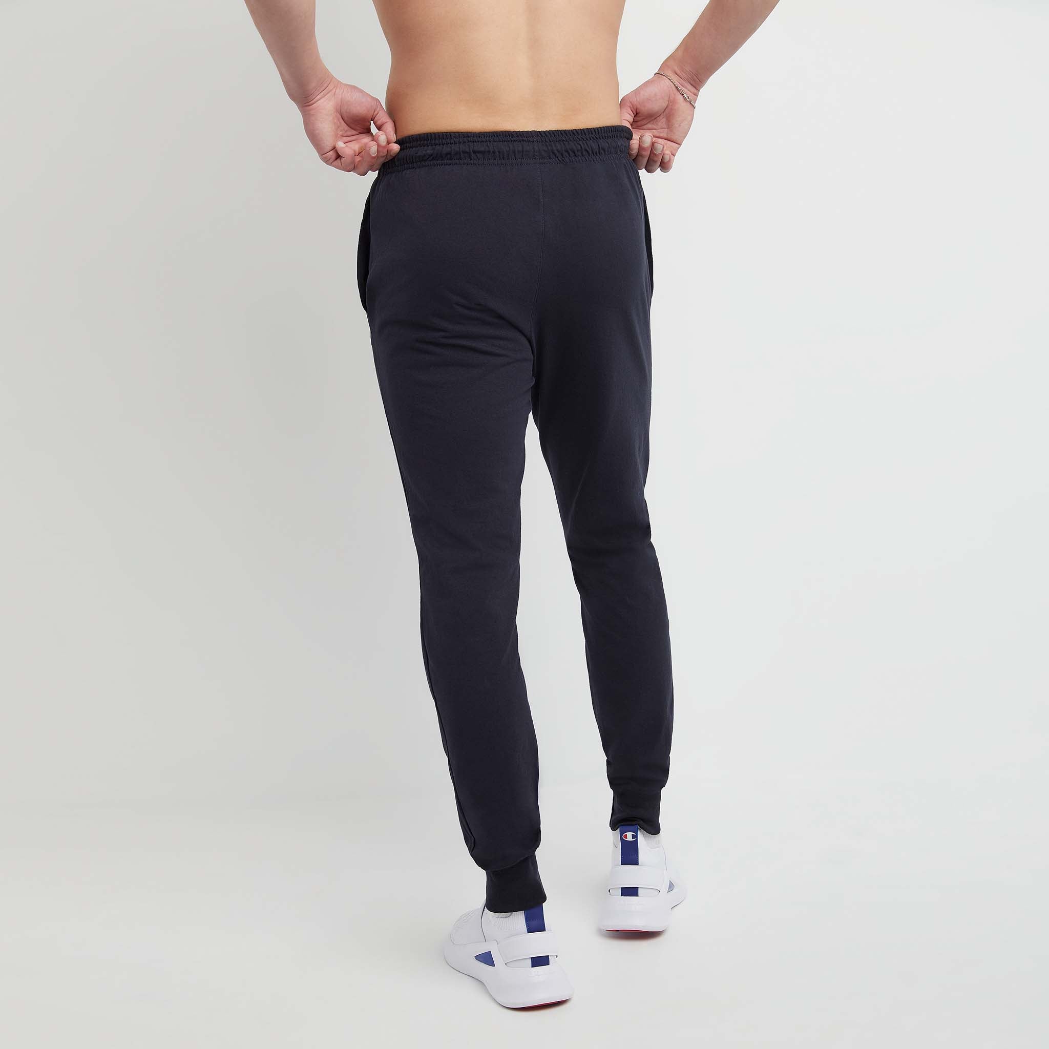 Men's Lightweight Lounge Joggers with Script Logo & Side Pockets