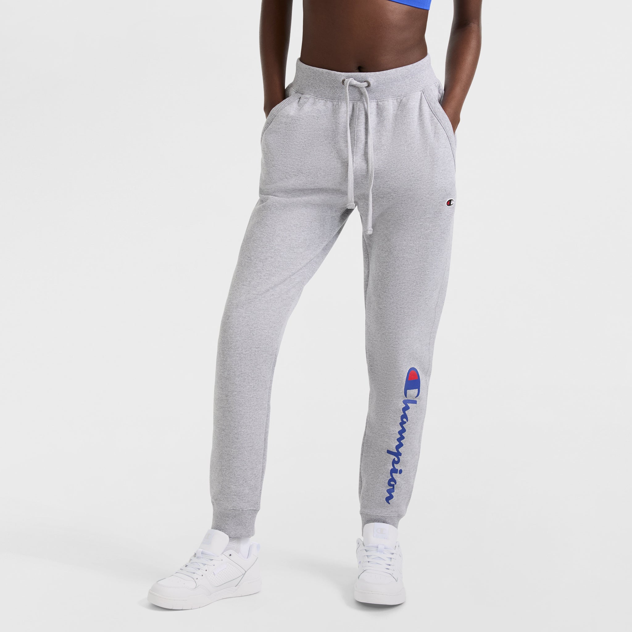 Women's Powerblend Fleece Joggers with Classic Script Logo