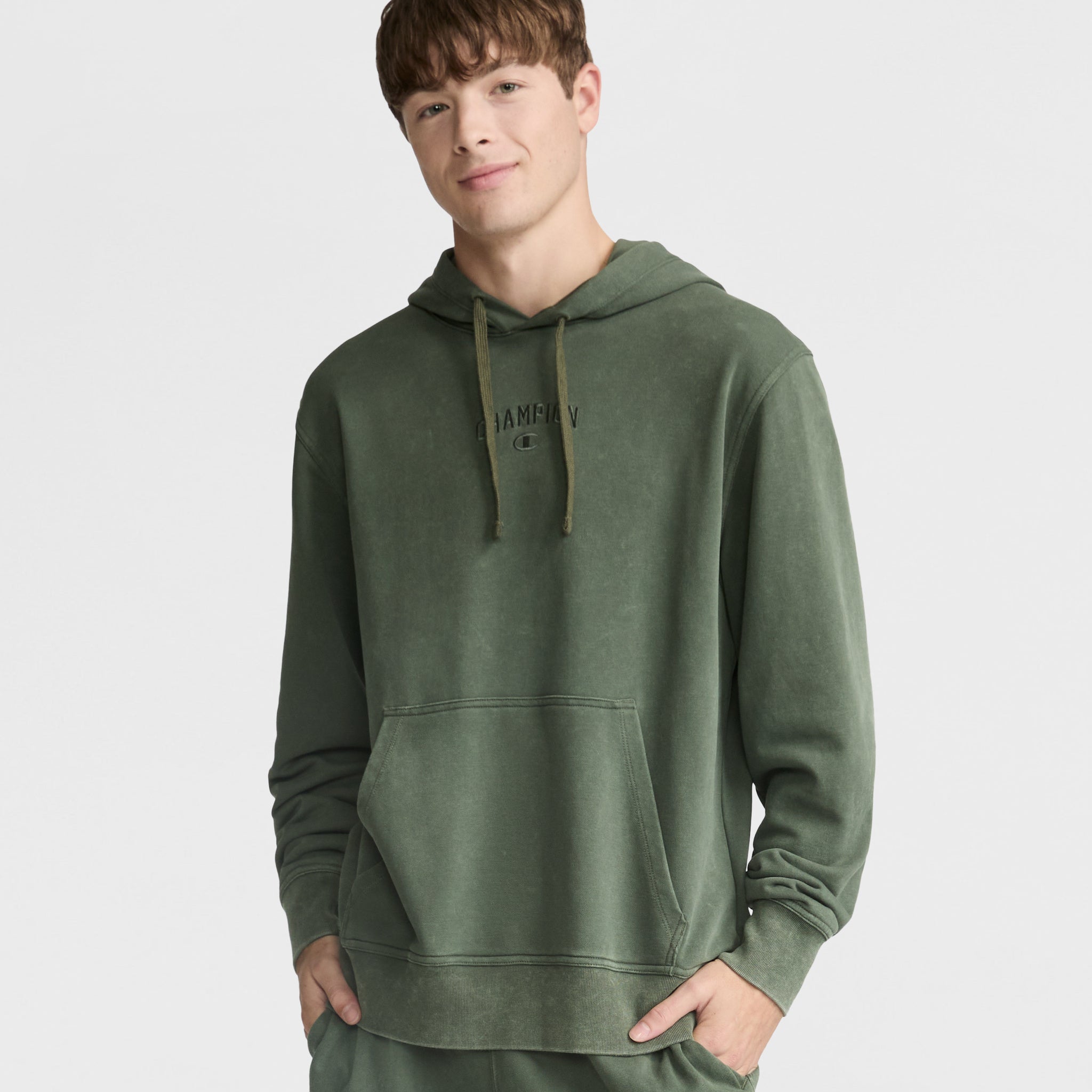 Champion Vintage Wash Lightweight Men's Hoodie with Kanga Pocket