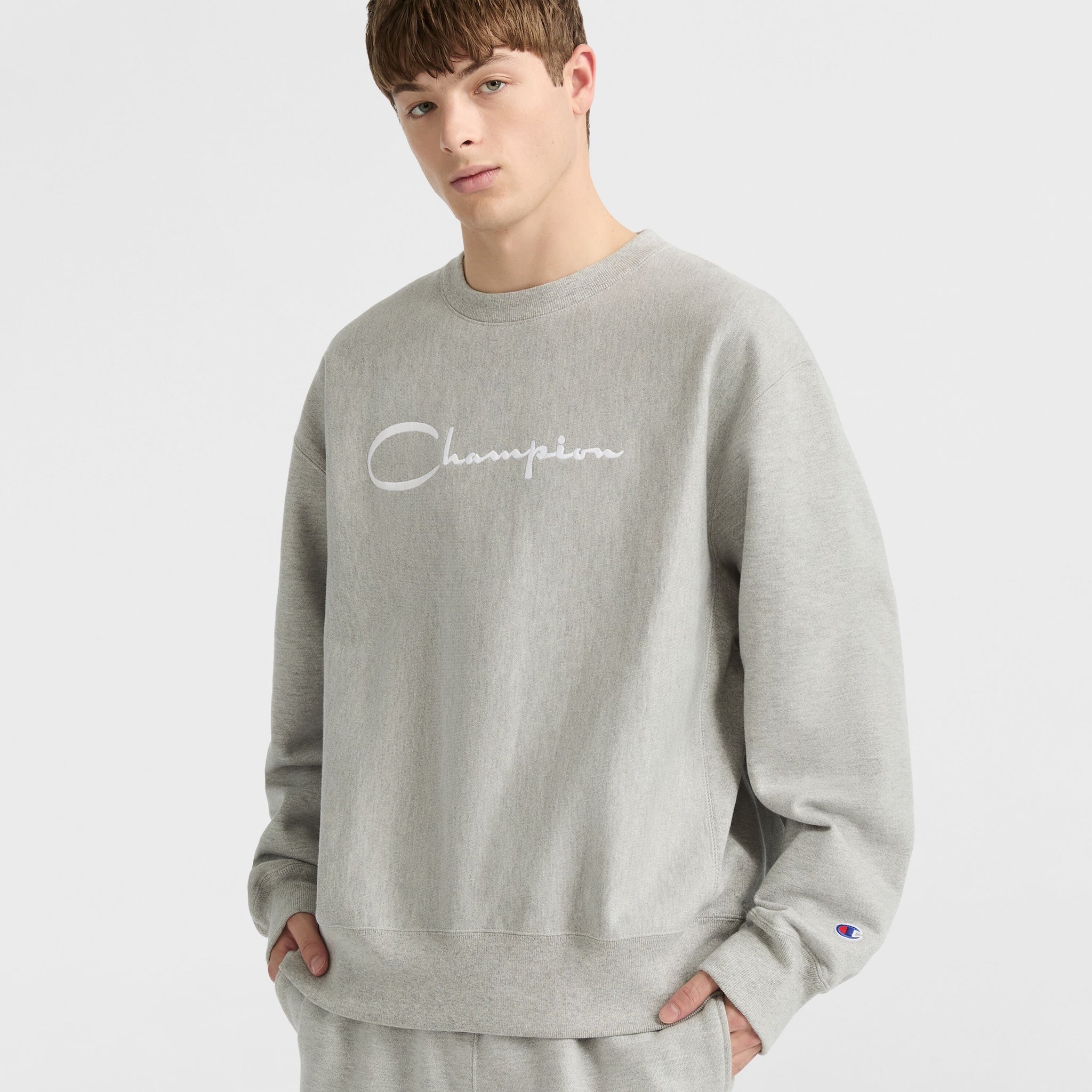 Champion Reverse Weave Vintage Logo Crewneck Sweatshirt