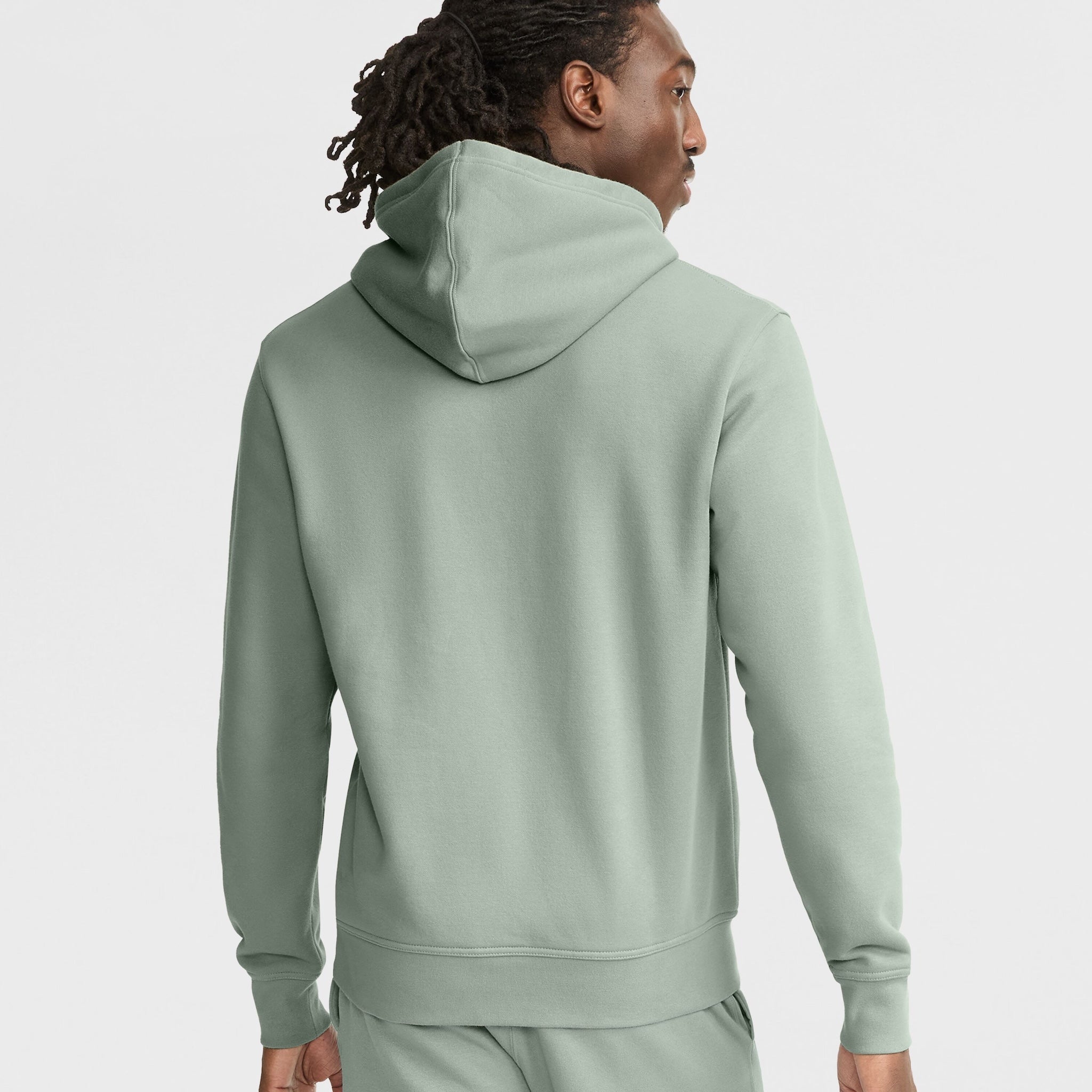 Men's Powerblend Hoodie with Tonal Script Logo - Soft Fleece & Durable Fit