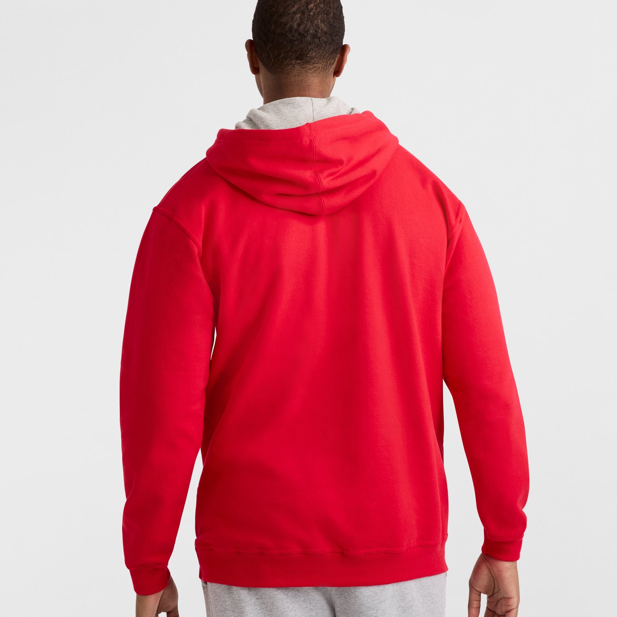 Men's Big & Tall Powerblend Fleece Hoodie with Script Logo