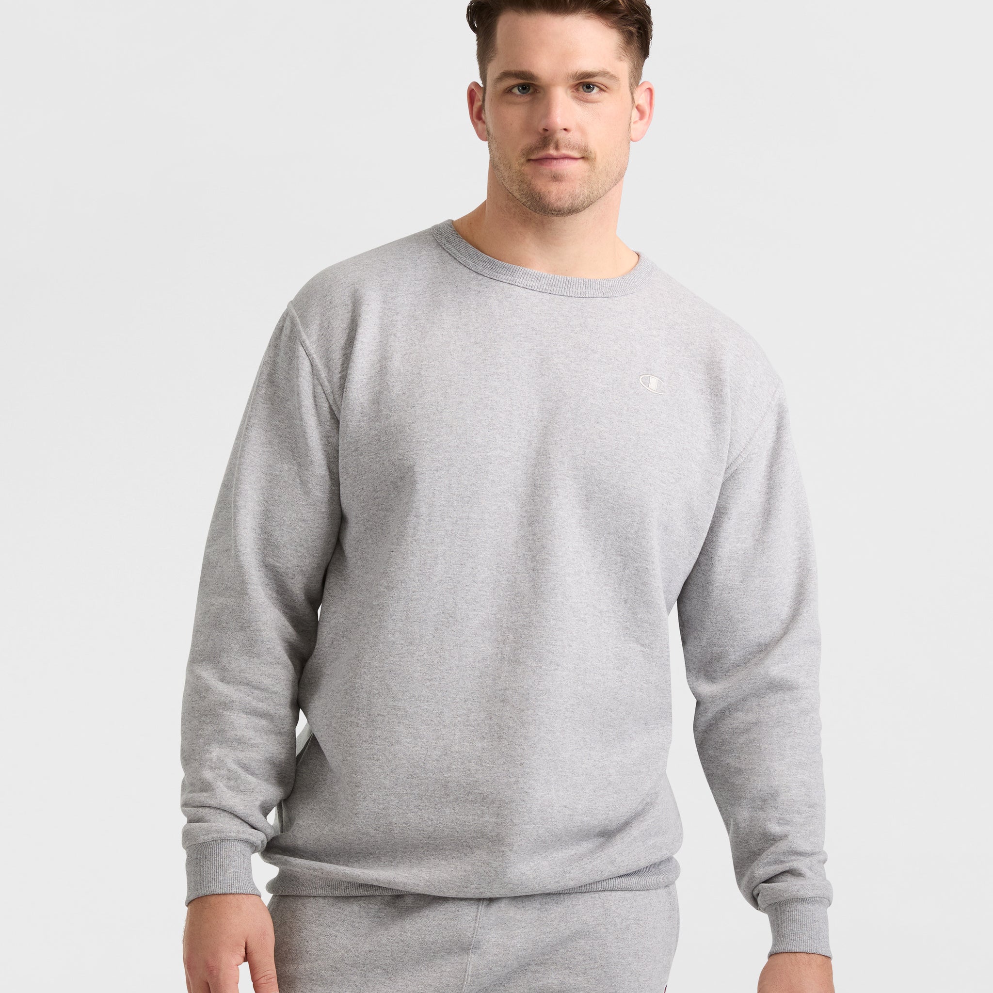 Champion Powerblend Big & Tall Crewneck Sweatshirt with C Logo