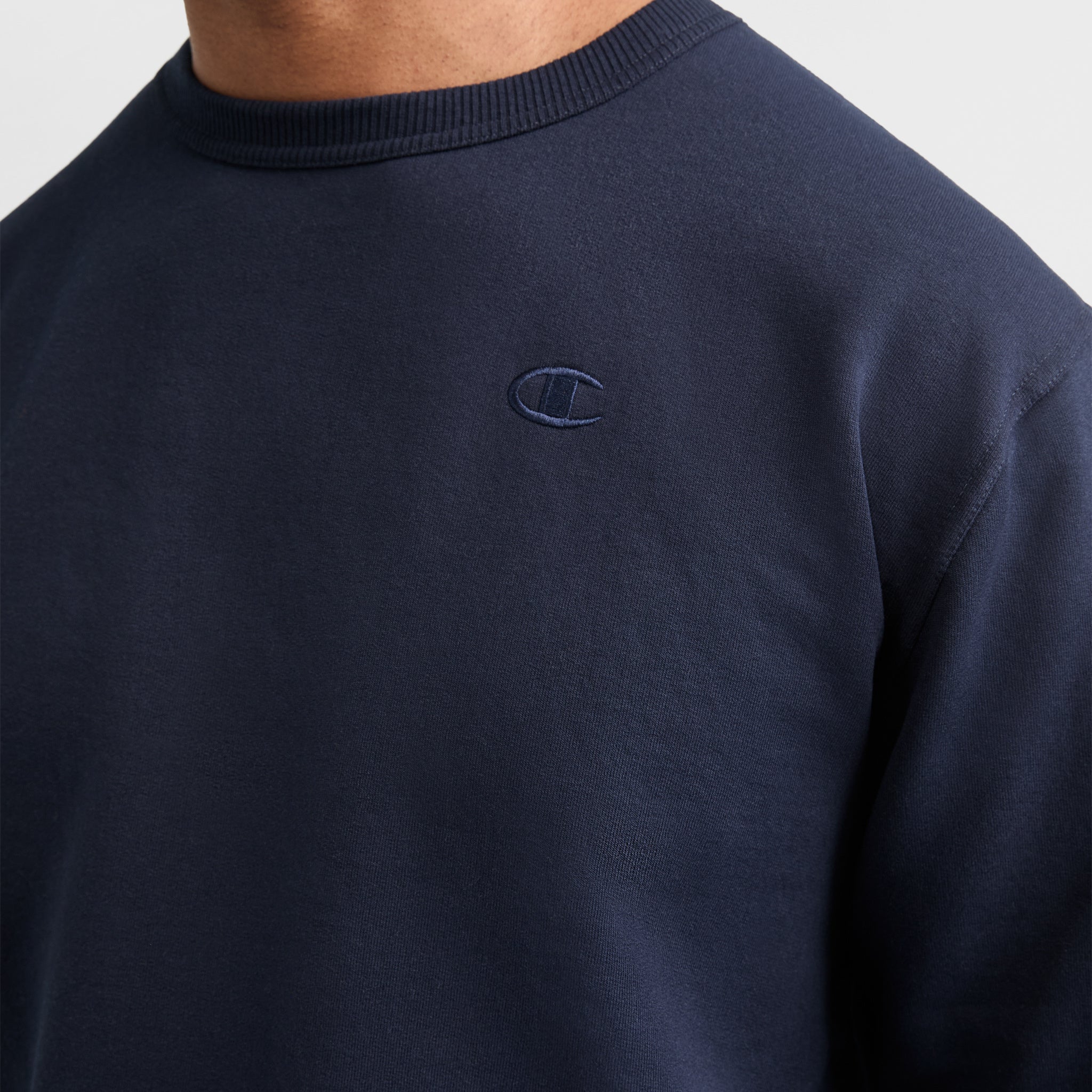 Champion Powerblend Big & Tall Crewneck Sweatshirt with C Logo