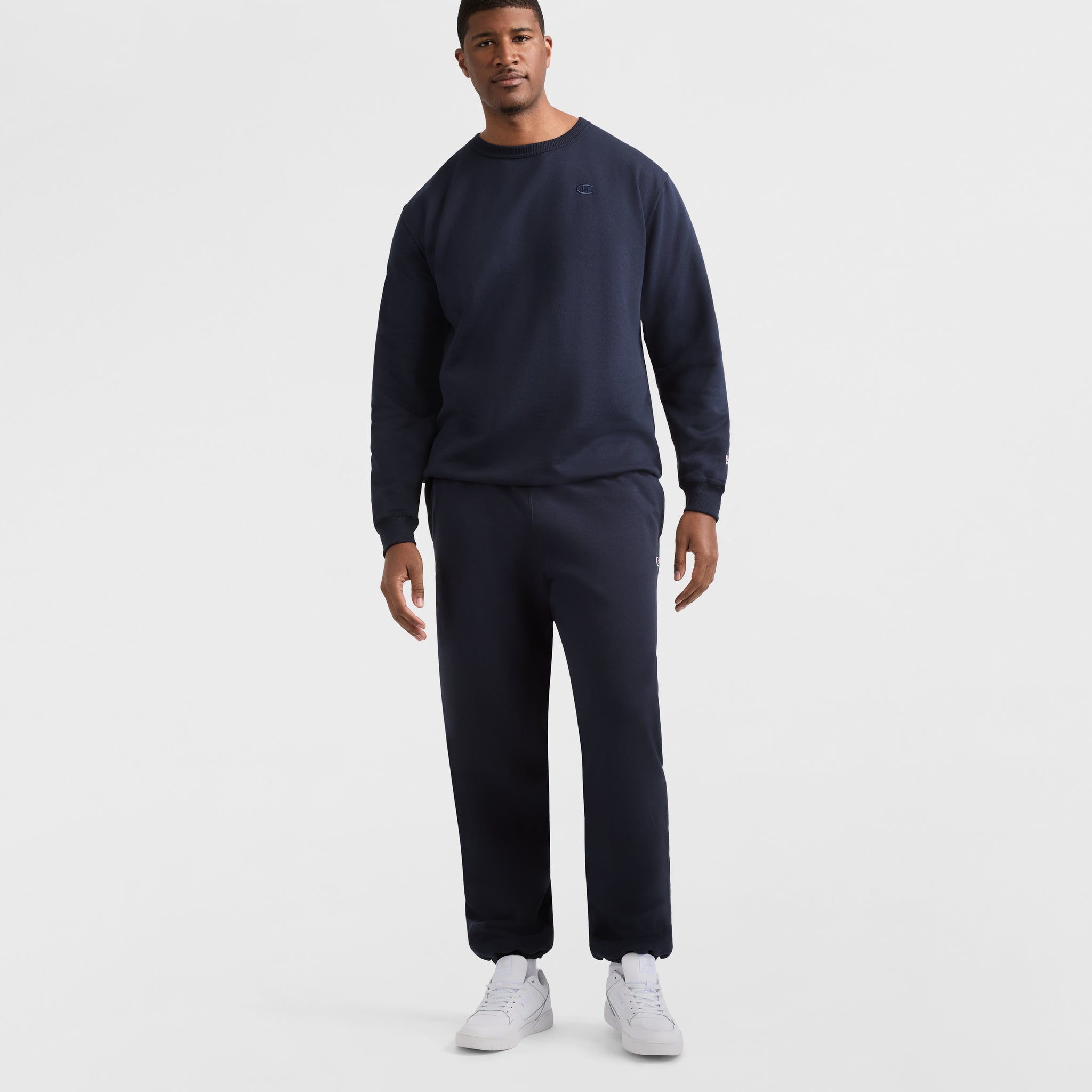 Champion Powerblend Big & Tall Crewneck Sweatshirt with C Logo