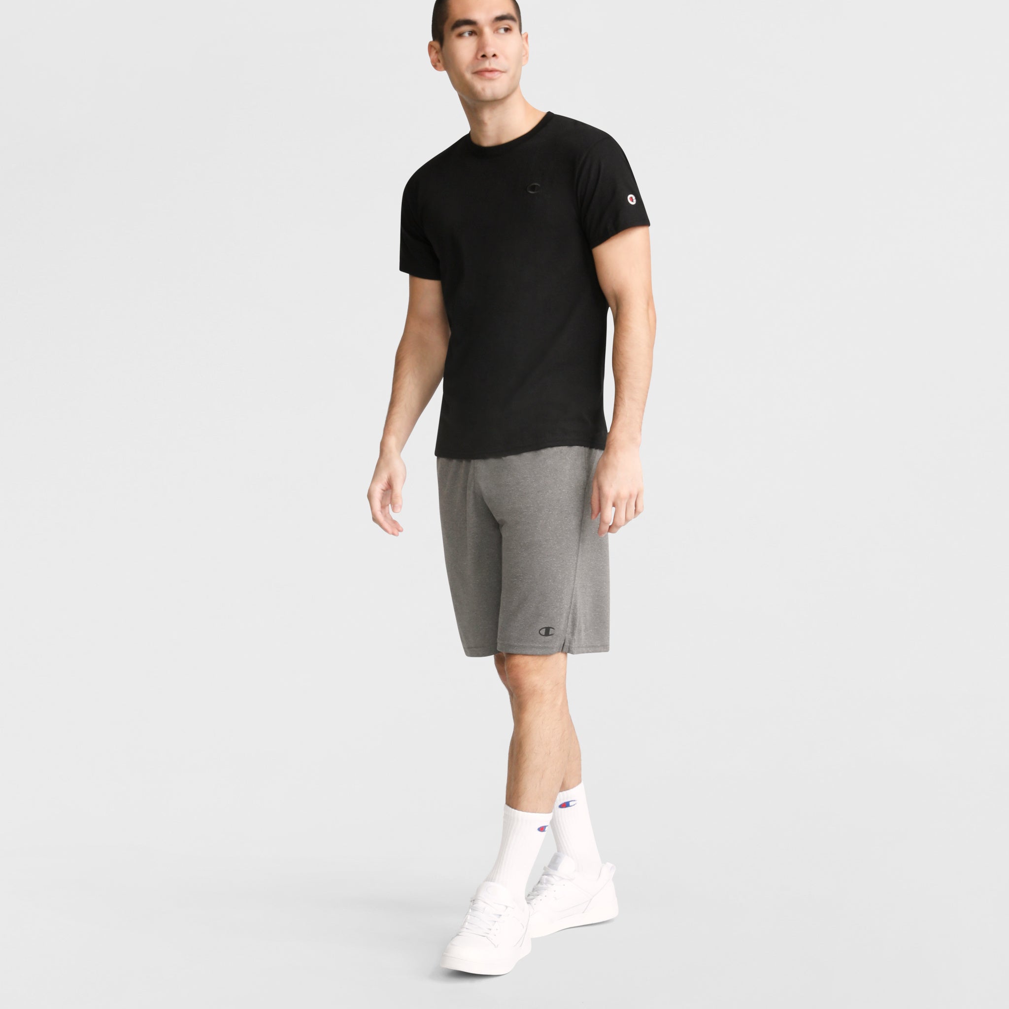Men's Classic Cotton T-Shirt with Embroidered C Logo