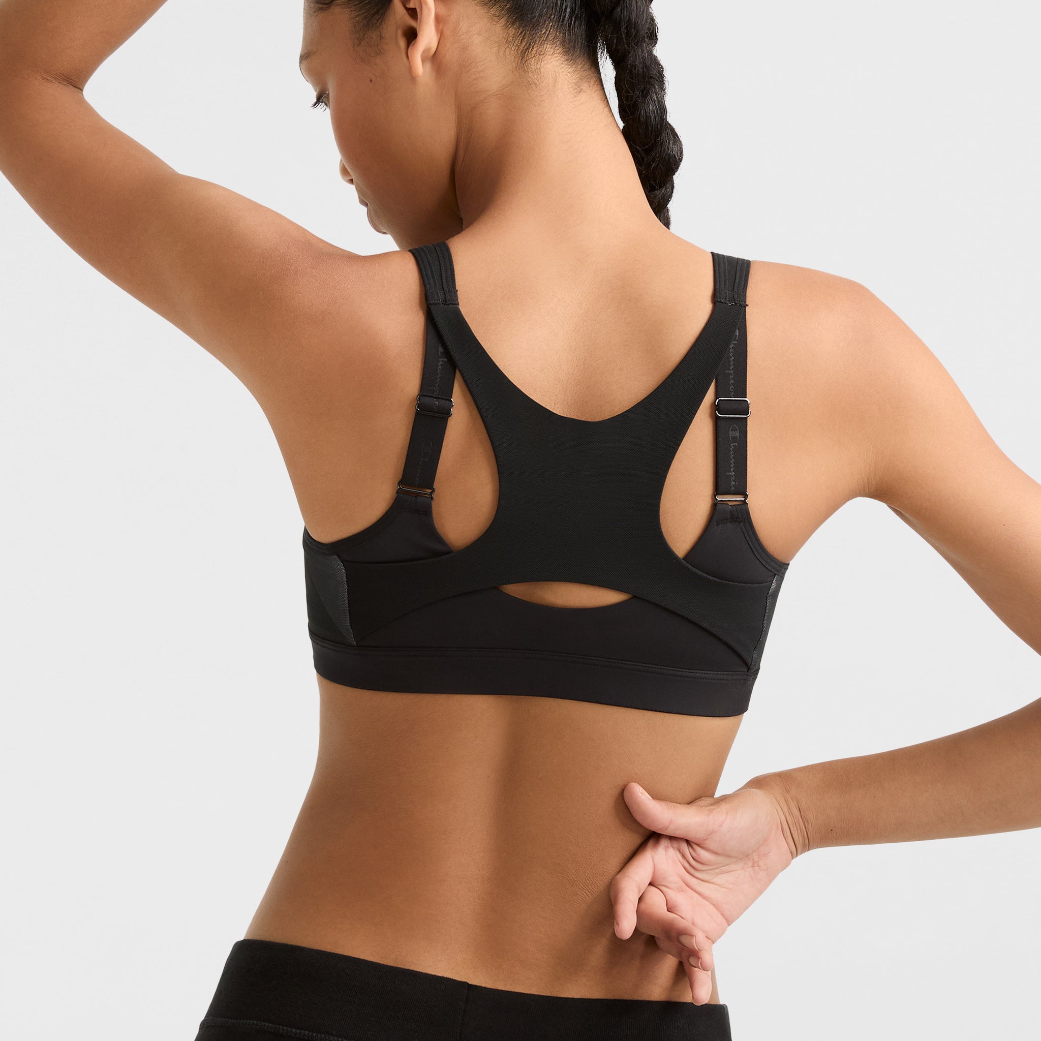 High-Impact Zip Front Sports Bra for Women – Wirefree & Moisture-Wicking