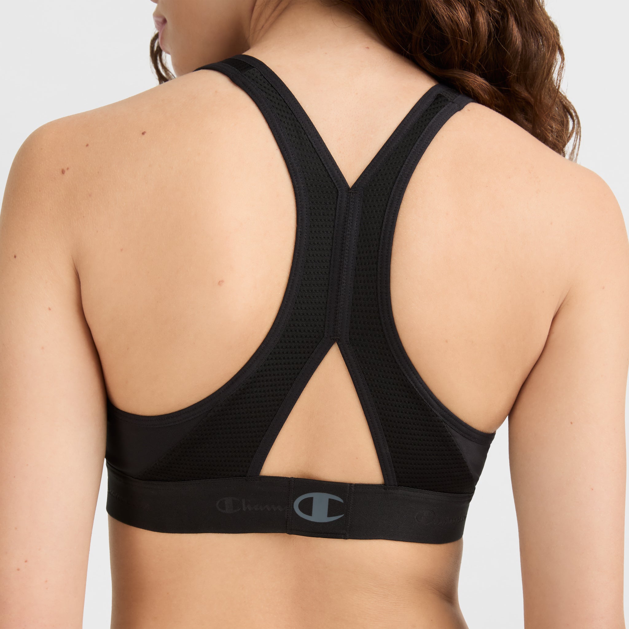 Curvy Racerback Sports Bra for Women with Molded Cups & Moisture-Wicking