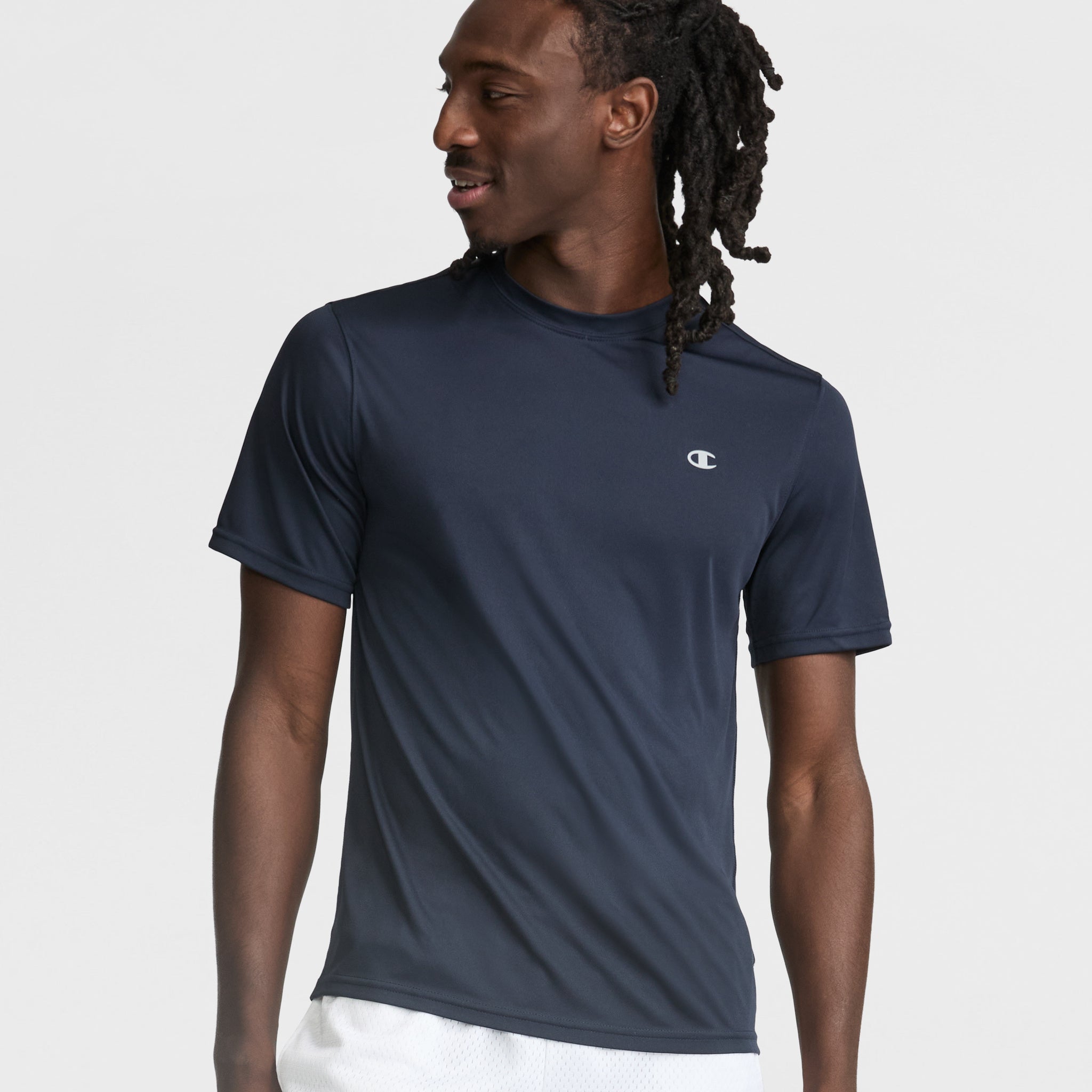 Champion Reflective Logo Men's Sport T-Shirt – Moisture Wicking & Anti-Odor