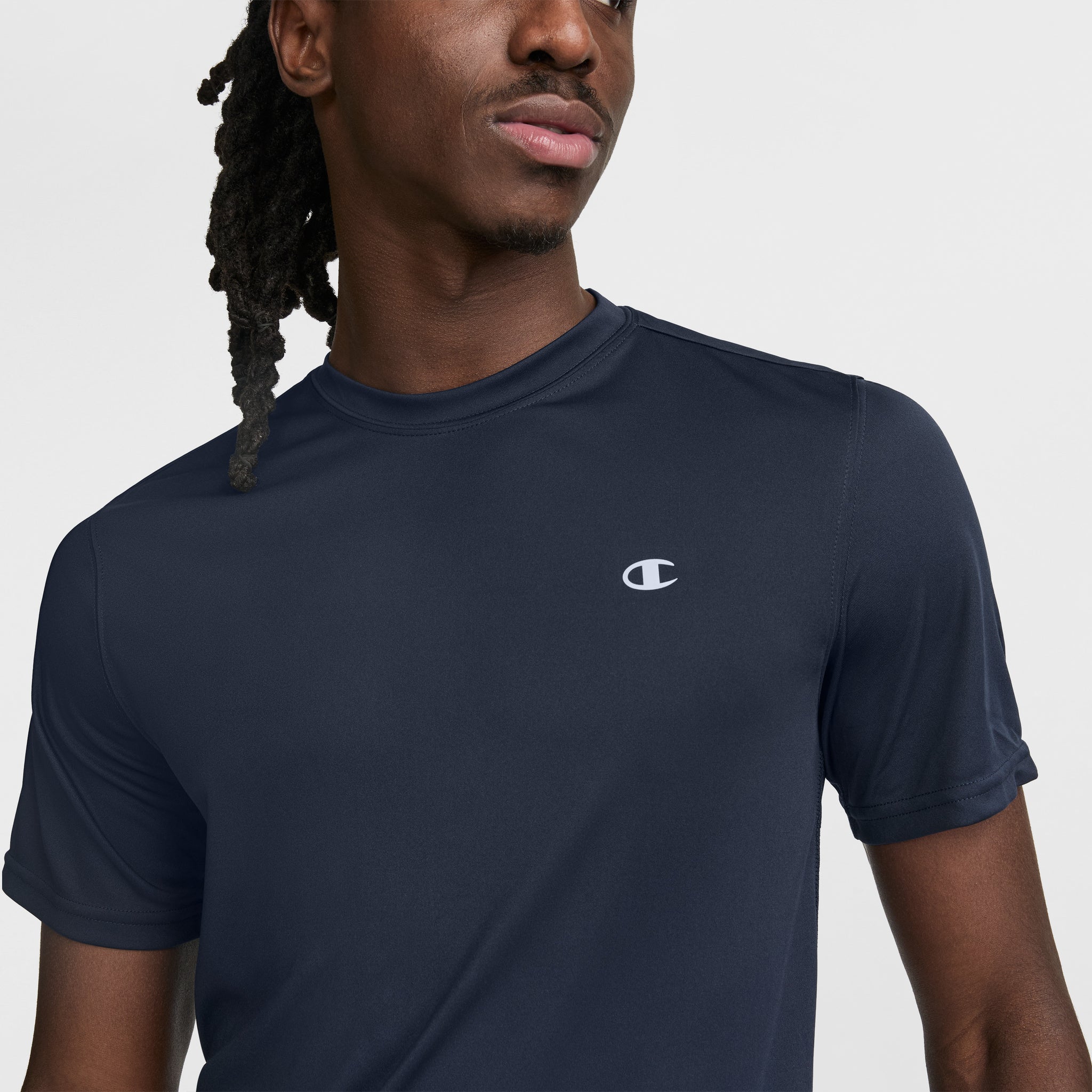 Champion Reflective Logo Men's Sport T-Shirt – Moisture Wicking & Anti-Odor