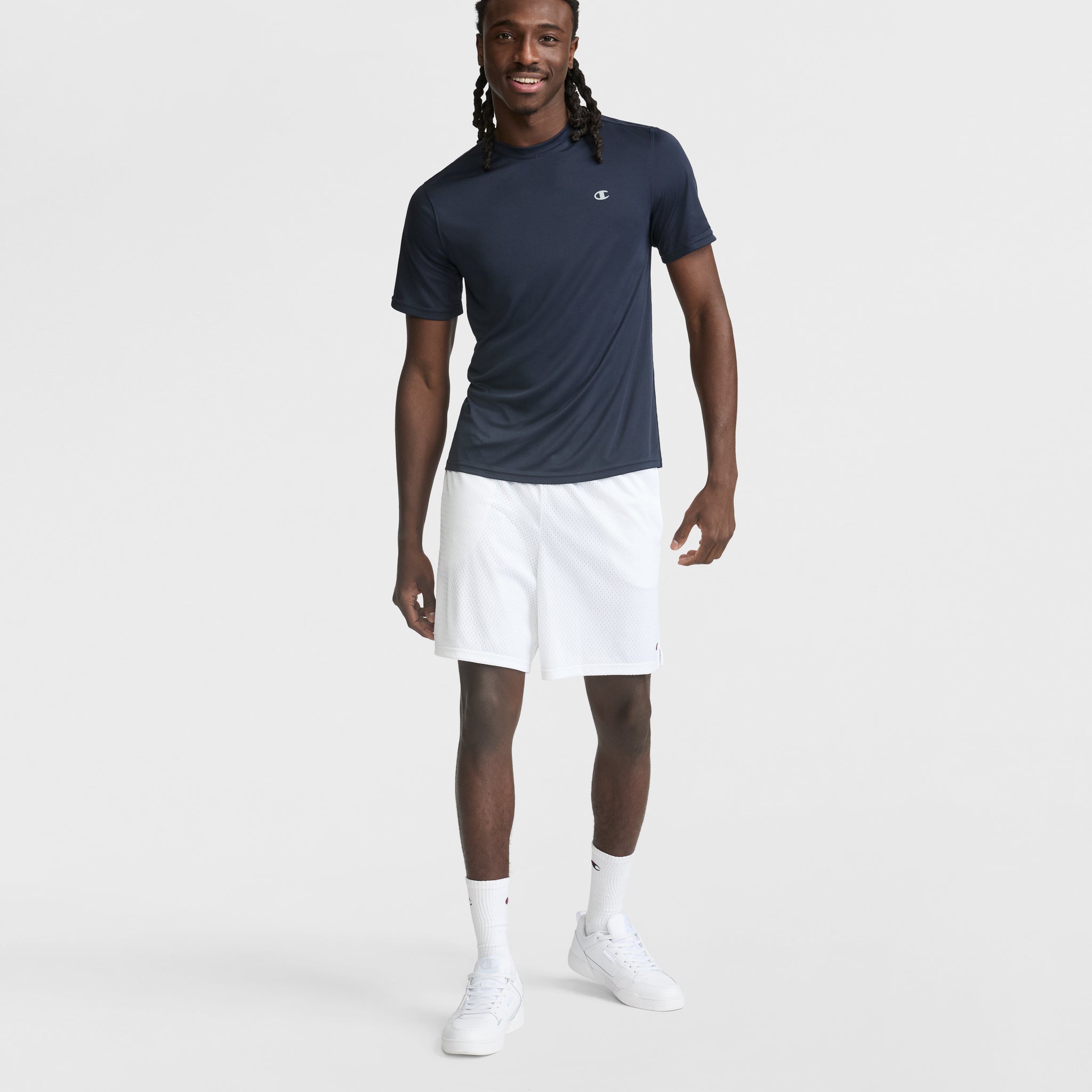 Champion Reflective Logo Men's Sport T-Shirt – Moisture Wicking & Anti-Odor
