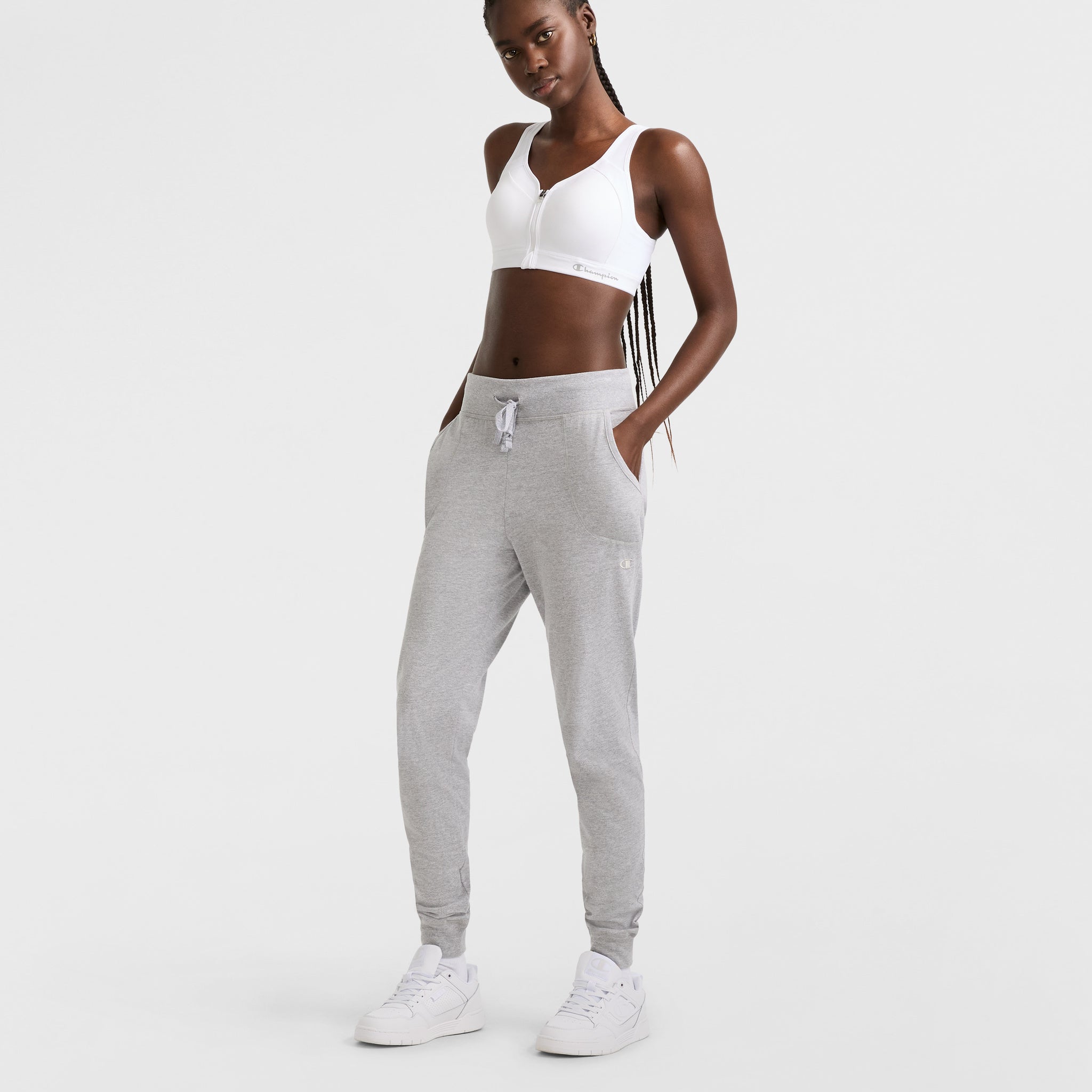 High-Impact Zip Front Sports Bra for Women – Wirefree & Moisture-Wicking