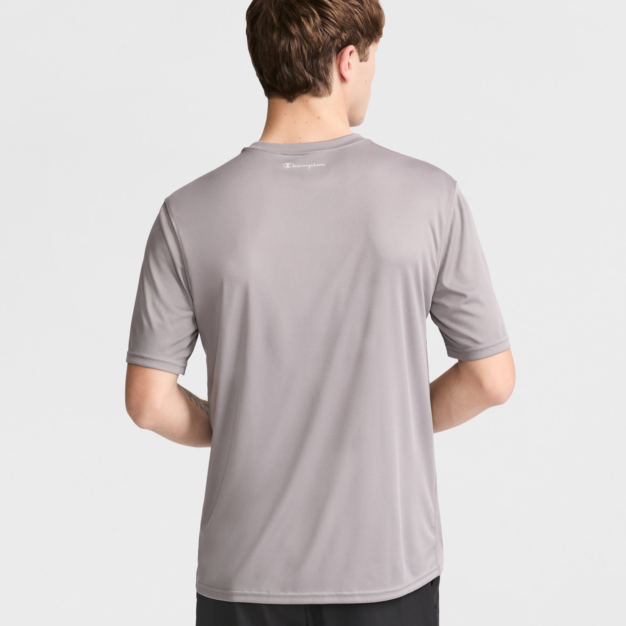 Champion Reflective Logo Men's Sport T-Shirt – Moisture Wicking & Anti-Odor