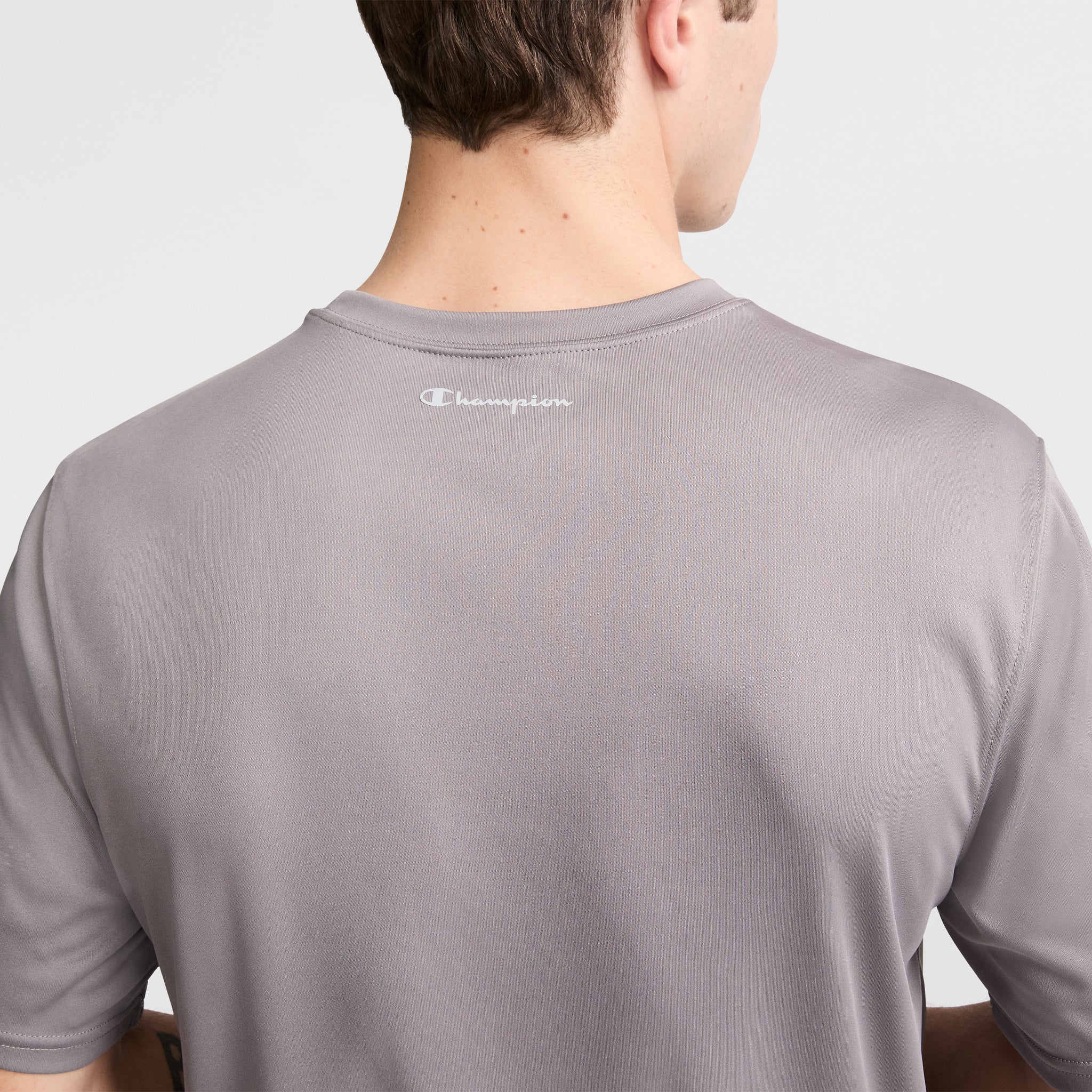 Champion Reflective Logo Men's Sport T-Shirt – Moisture Wicking & Anti-Odor