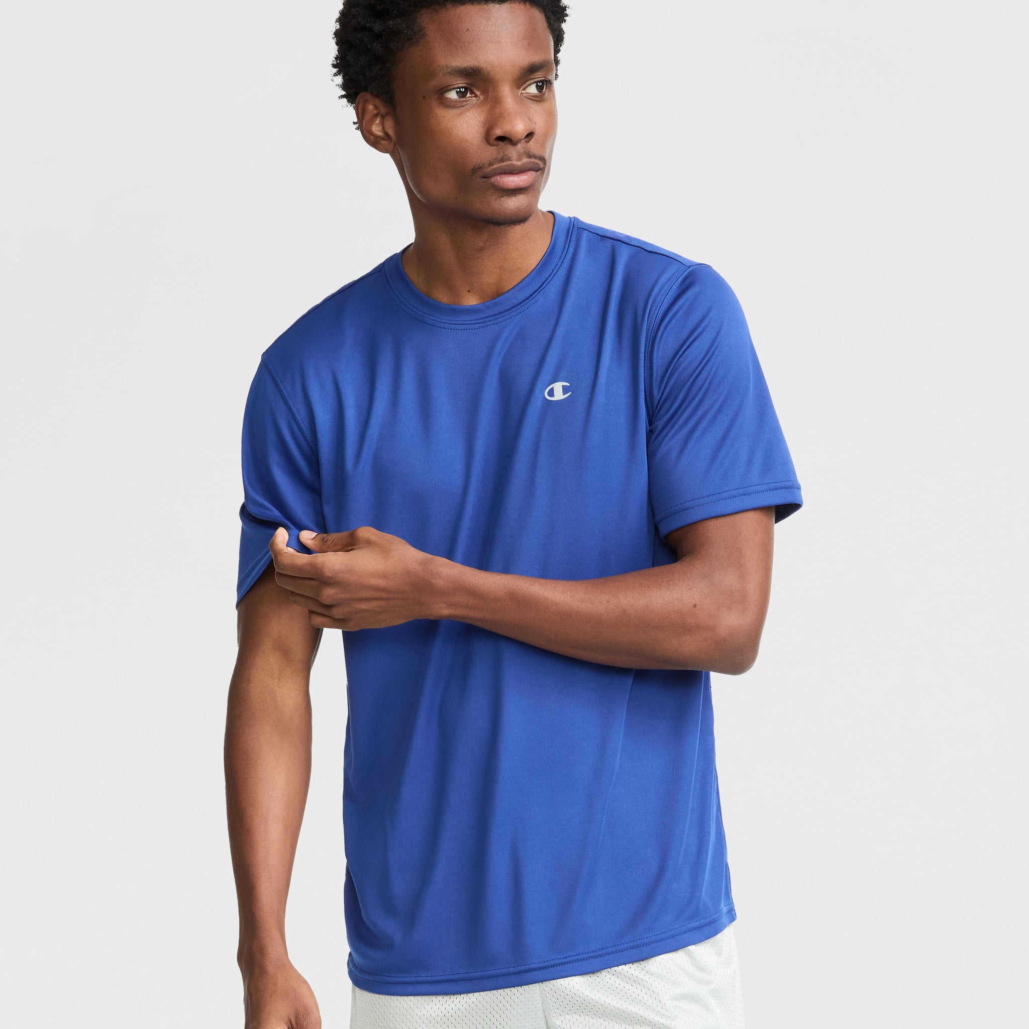 Champion Reflective Logo Men's Sport T-Shirt – Moisture Wicking & Anti-Odor