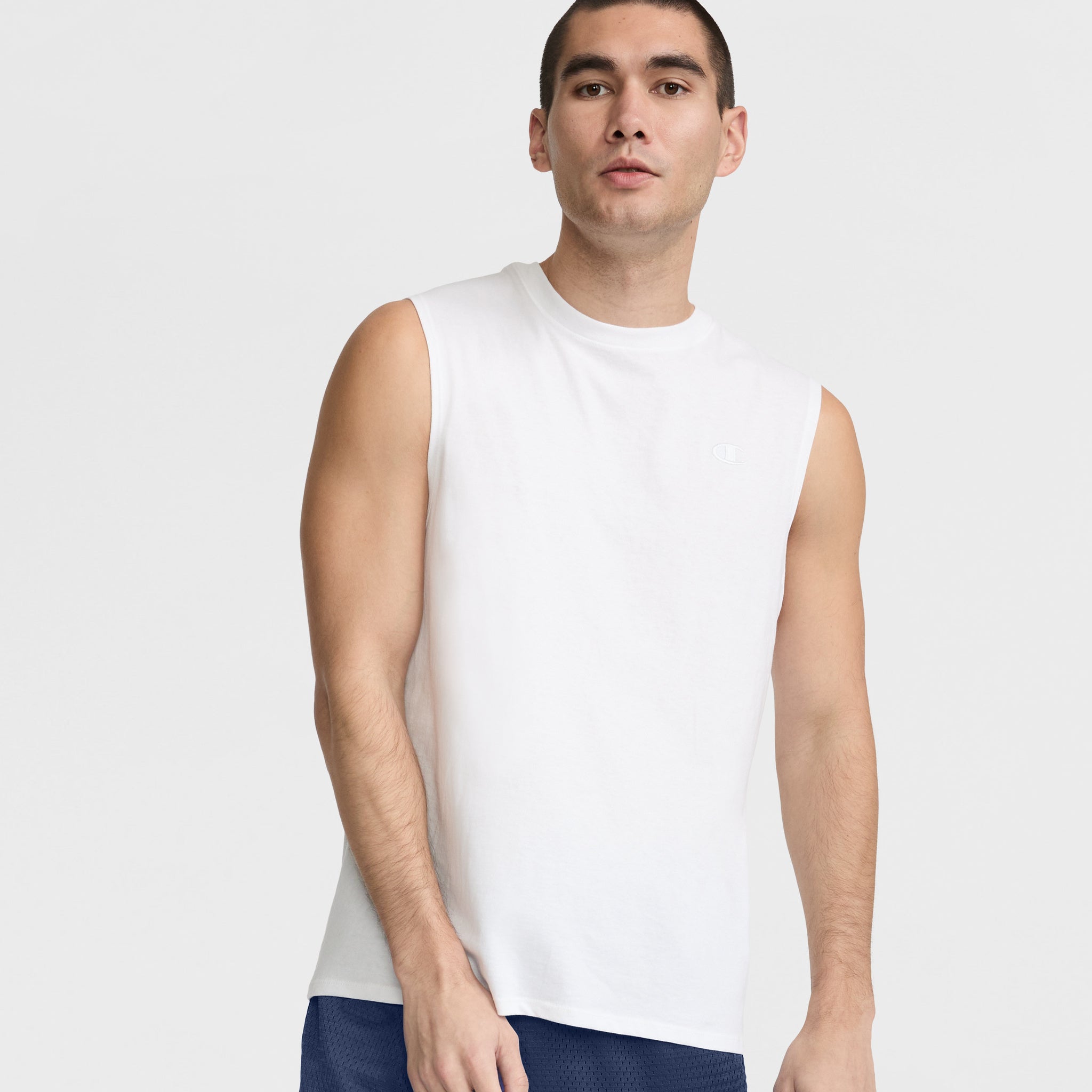 Men's Cotton Muscle Tank with C Logo - Sport to Street Tee