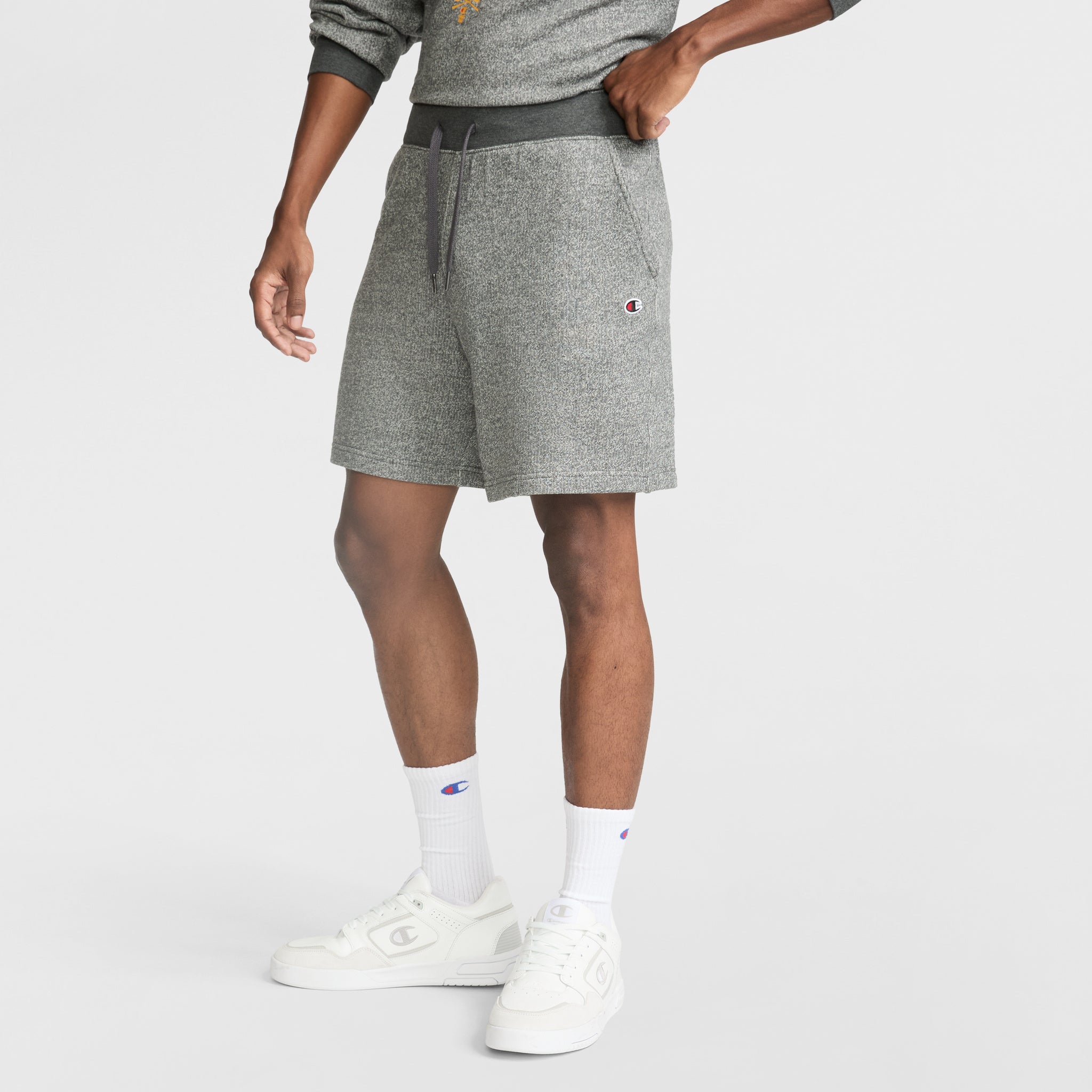 Men's 7" Fleece Sweat Shorts with C Logo & Pockets
