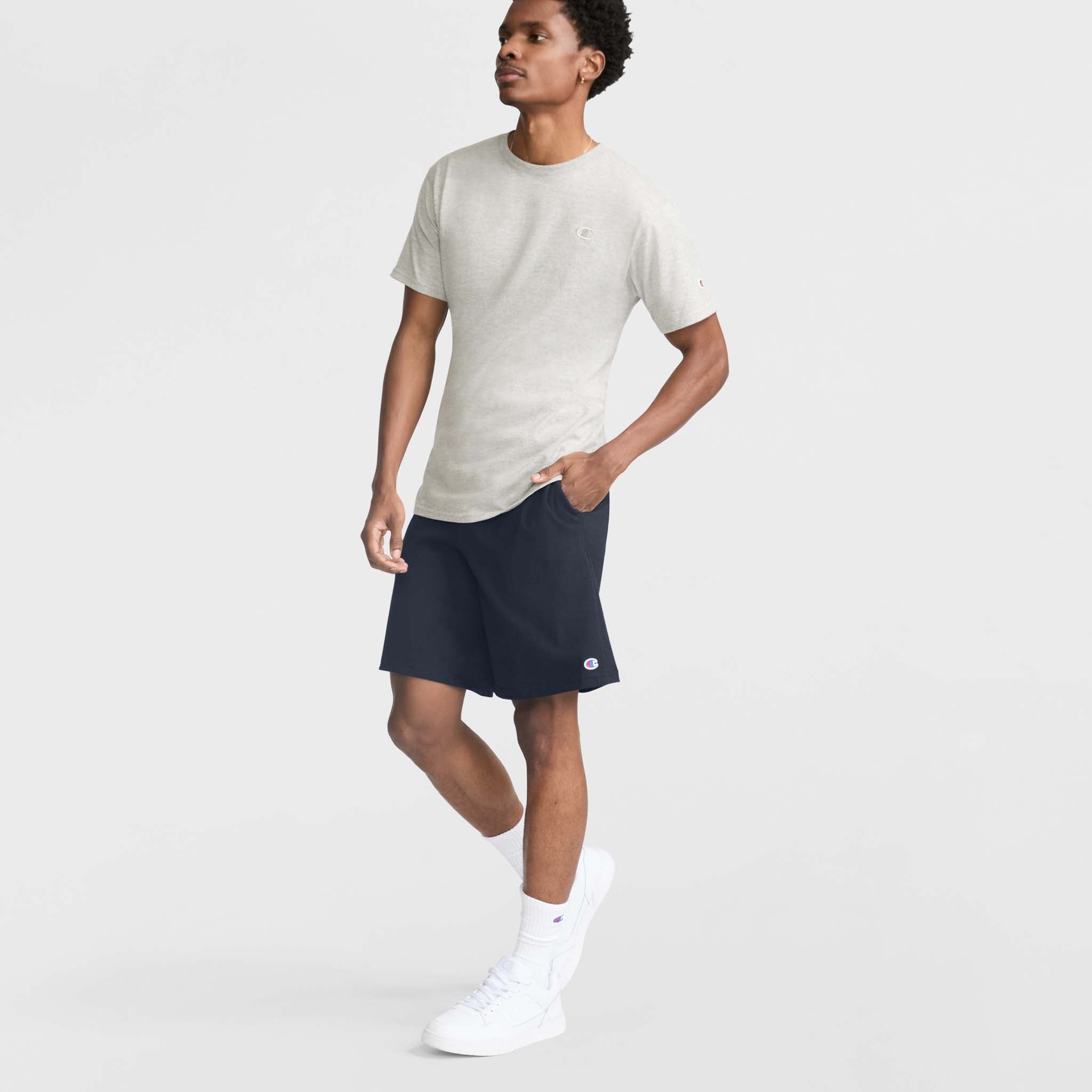 Men's Lightweight Lounge Shorts with C Logo - 9" Inseam