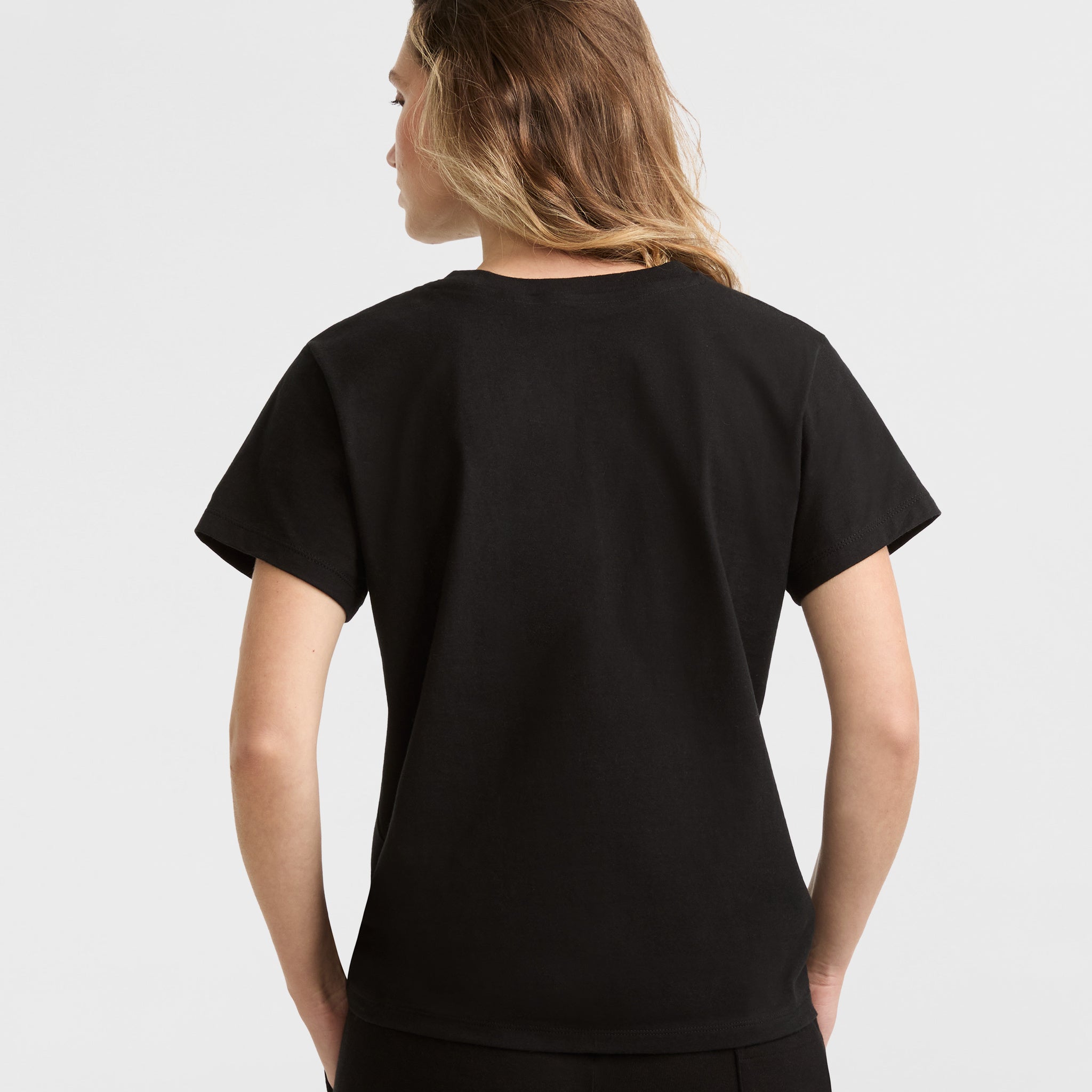 Champion Classic Script Logo Cotton T-Shirt - Retro Fit Crewneck Tee