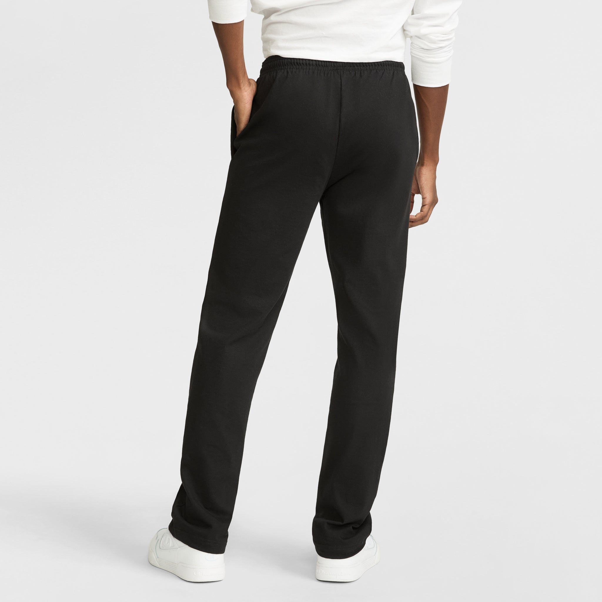 Champion Men's Lightweight Lounge Pants with Open Hem & C Logo