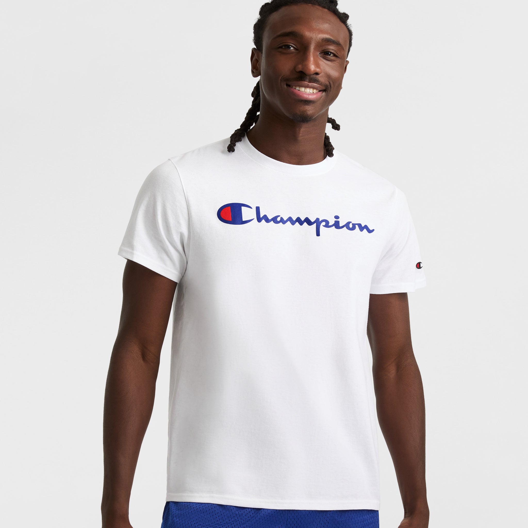 Champion Classic Cotton Script Logo Men's T-Shirt