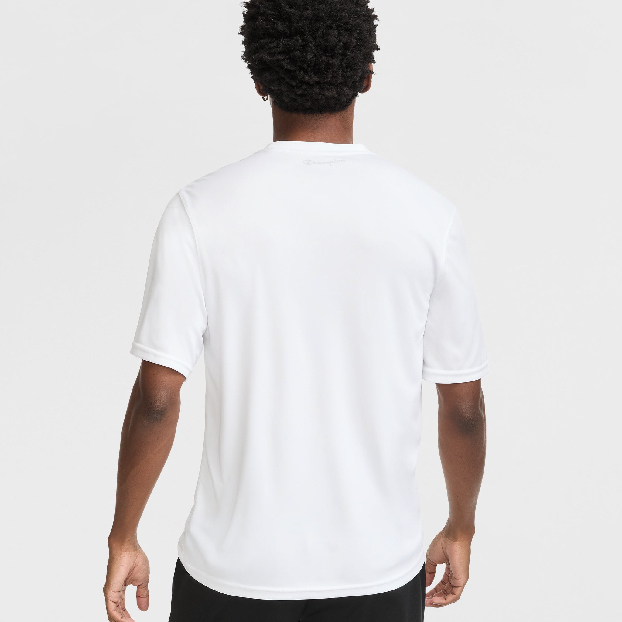 Champion Reflective Logo Men's Sport T-Shirt – Moisture Wicking & Anti-Odor