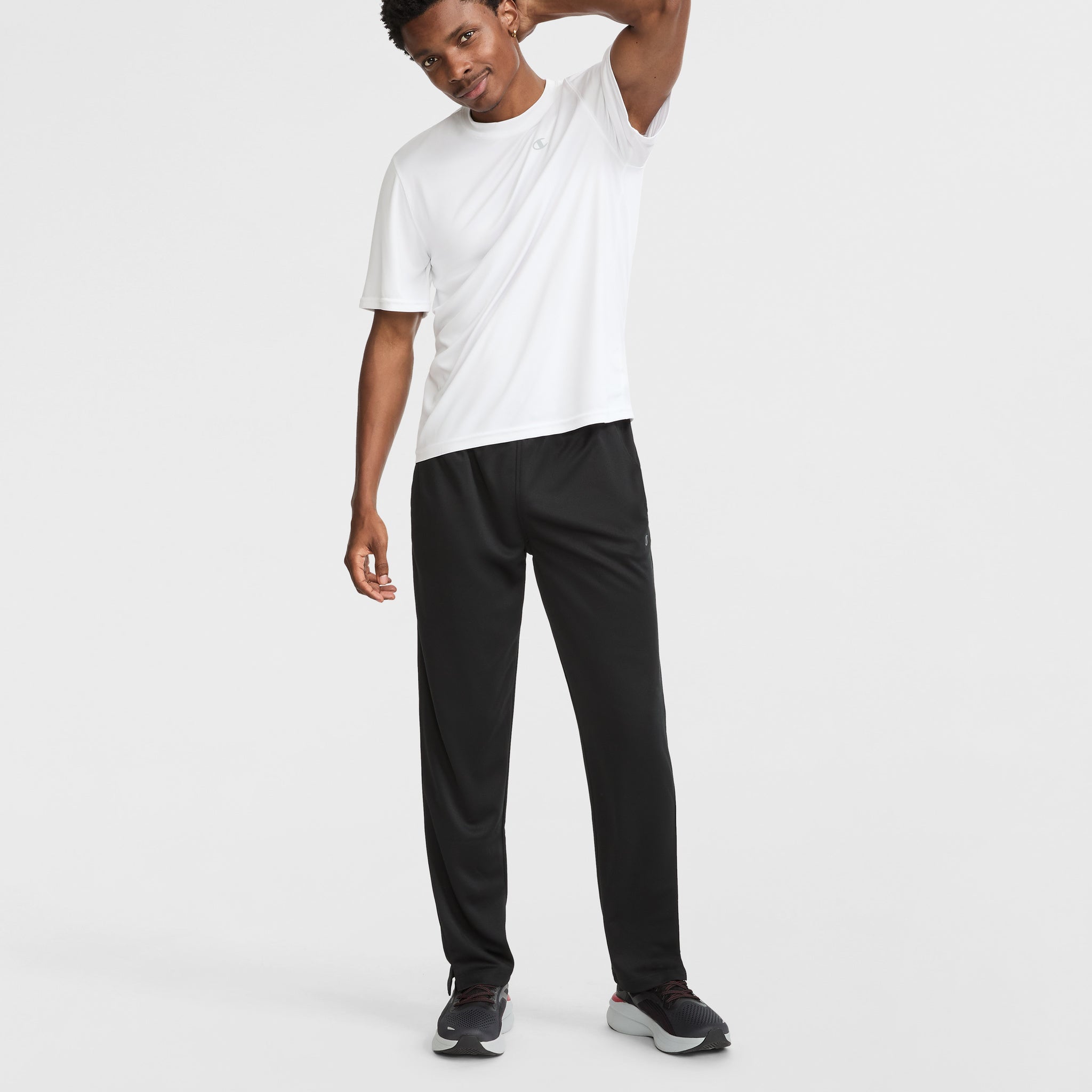 Champion Reflective Logo Men's Sport T-Shirt – Moisture Wicking & Anti-Odor