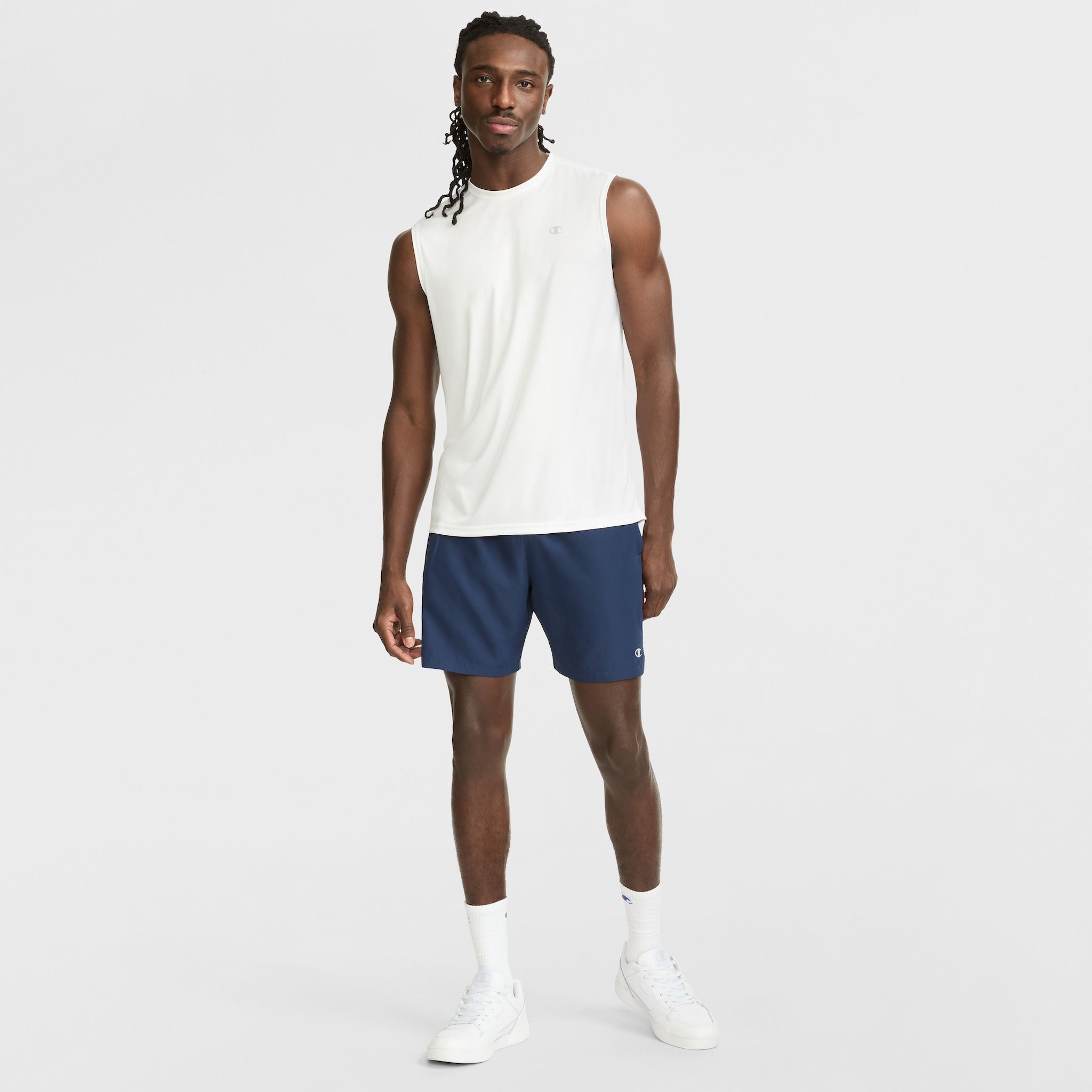 Champion 7" Woven Sport Shorts – Moisture-Wicking Gym Shorts with Mesh Panels