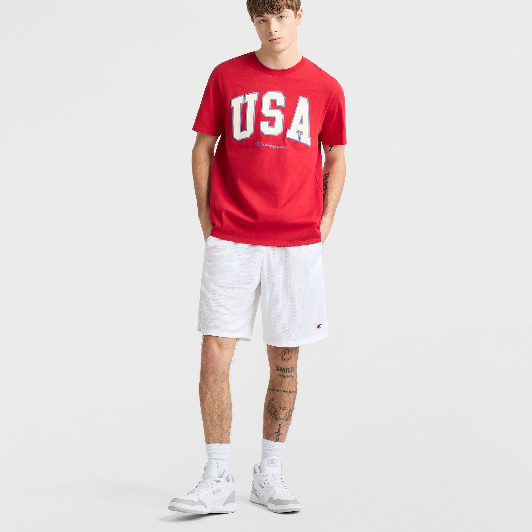 Champion USA Graphic T-Shirt for Men - Classic Cotton Tee