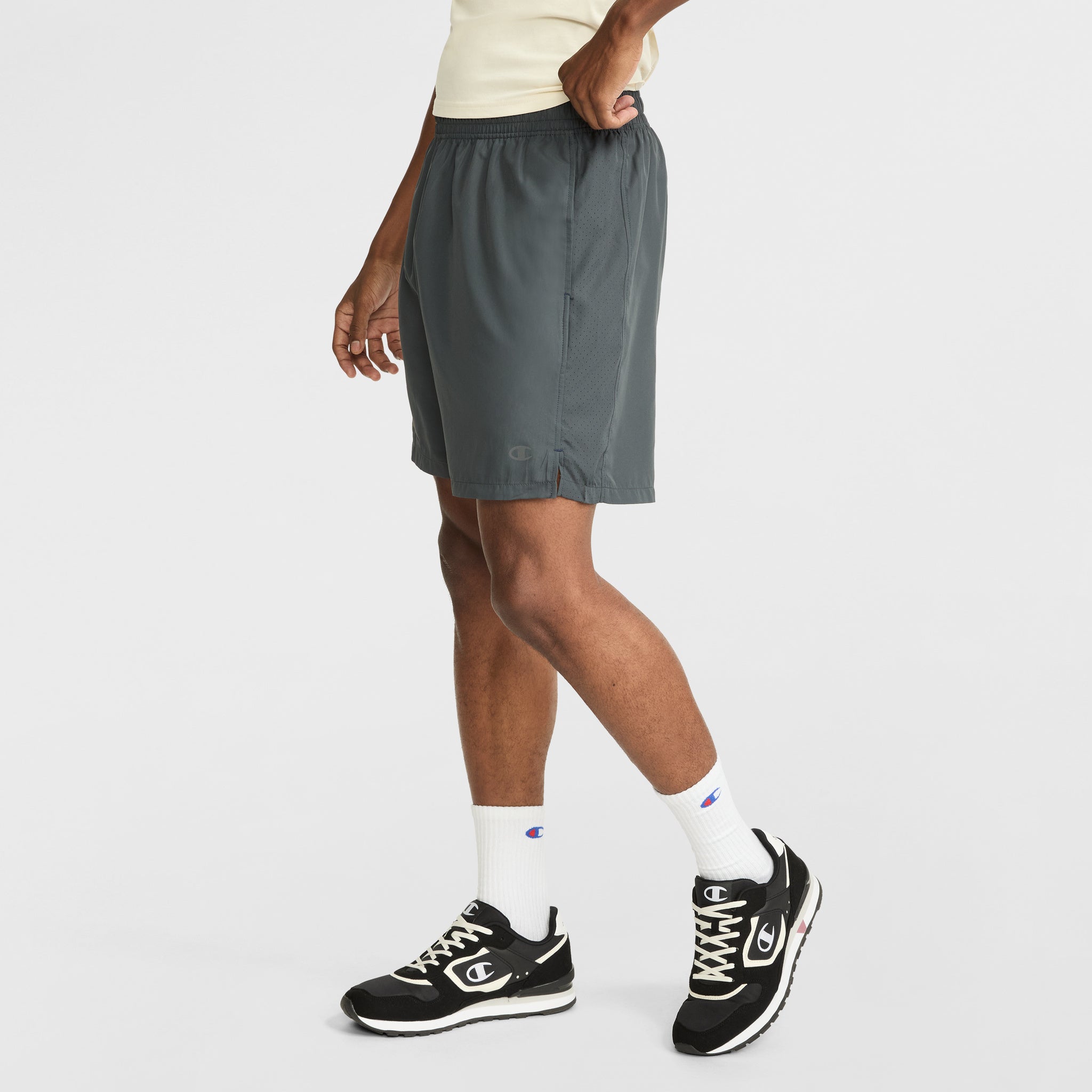 Champion 7" Woven Sport Shorts – Moisture-Wicking Gym Shorts with Mesh Panels