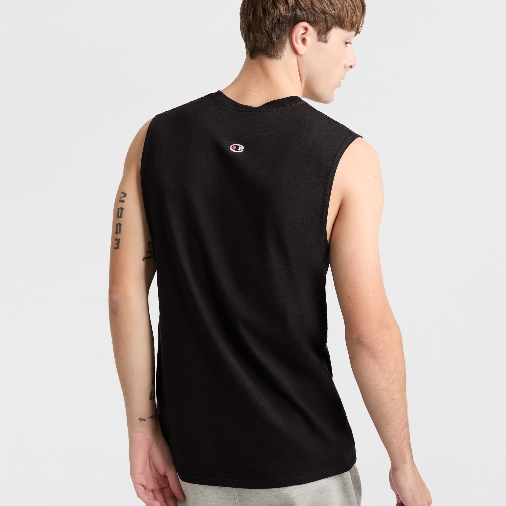 Champion Classic Script Logo Muscle Tank for Men - Gym & Casual Wear