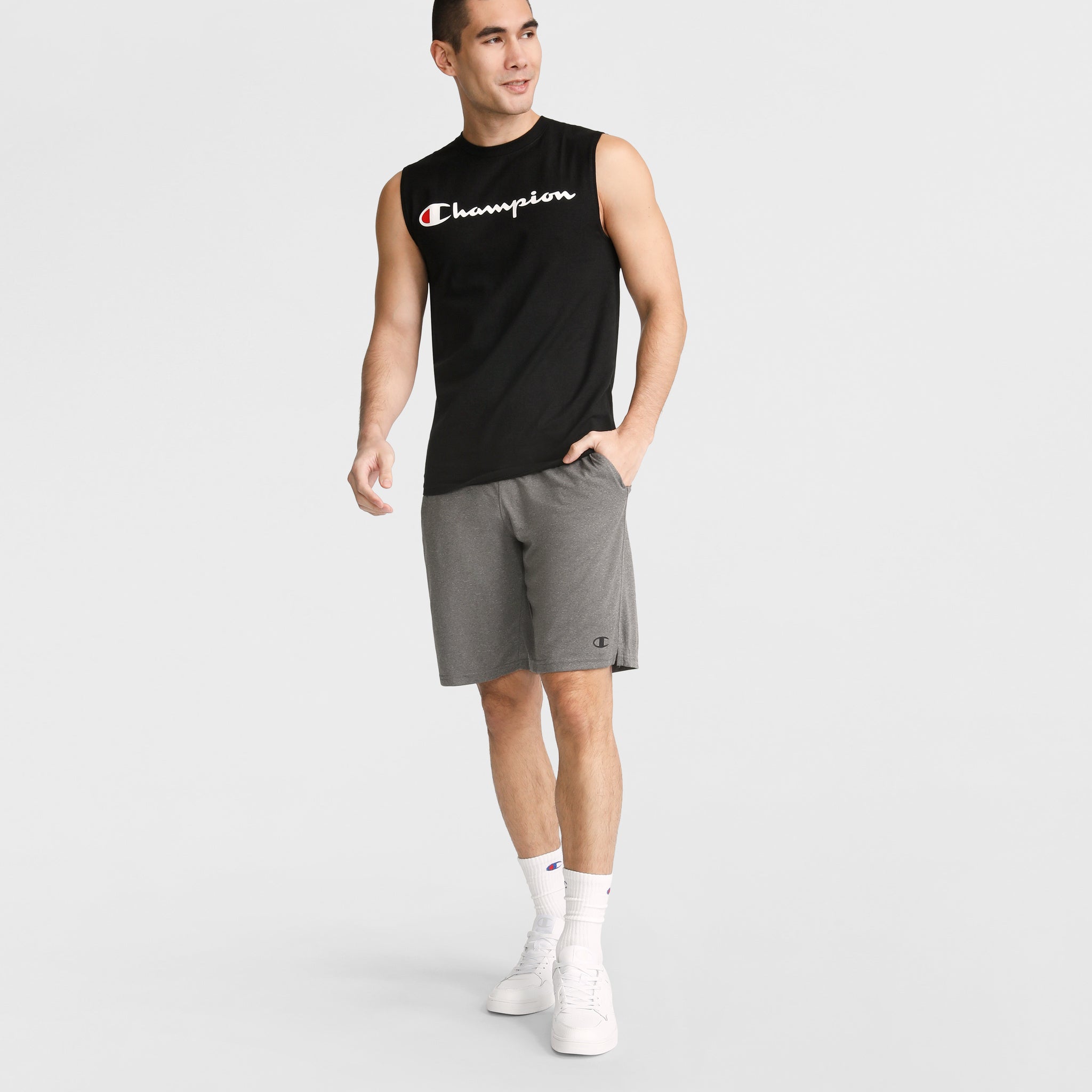 Champion Classic Script Logo Muscle Tank for Men - Gym & Casual Wear