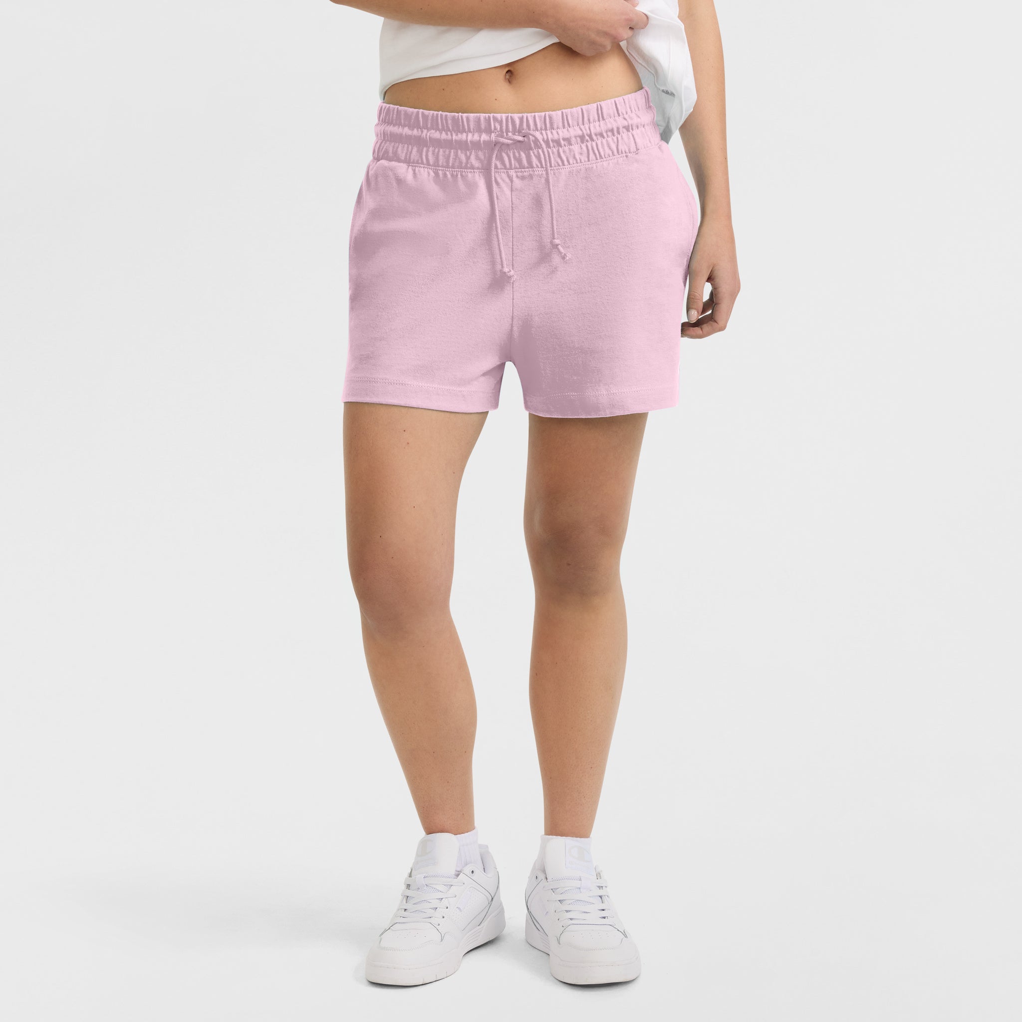 Champion Women's 3" Cotton Blend T-Shirt Shorts with C Logo