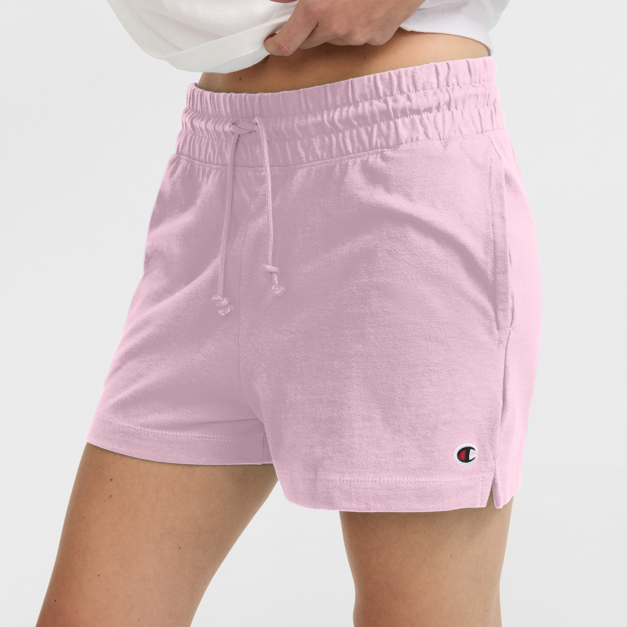 Champion Women's 3" Cotton Blend T-Shirt Shorts with C Logo