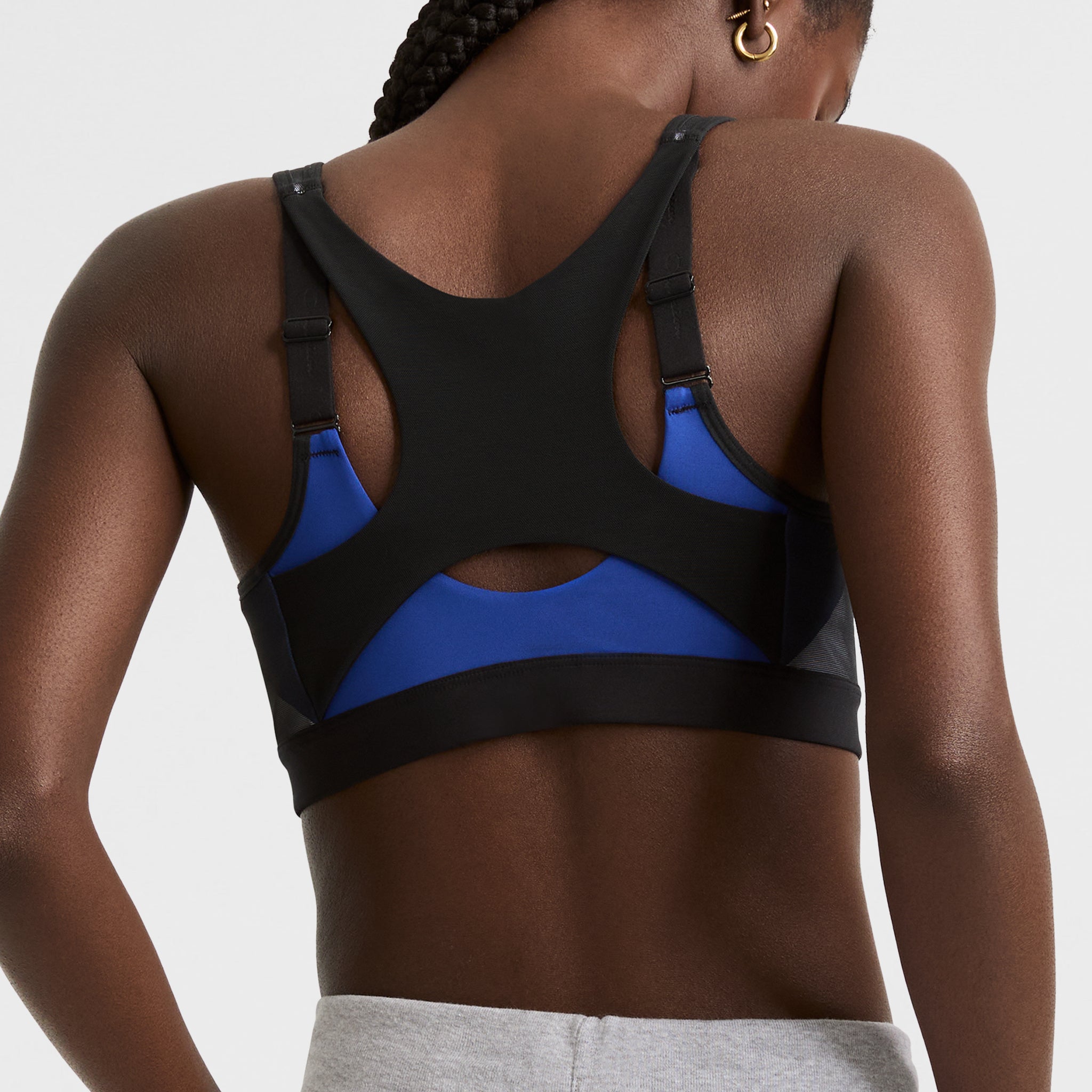 High-Impact Zip Front Sports Bra for Women – Wirefree & Moisture-Wicking
