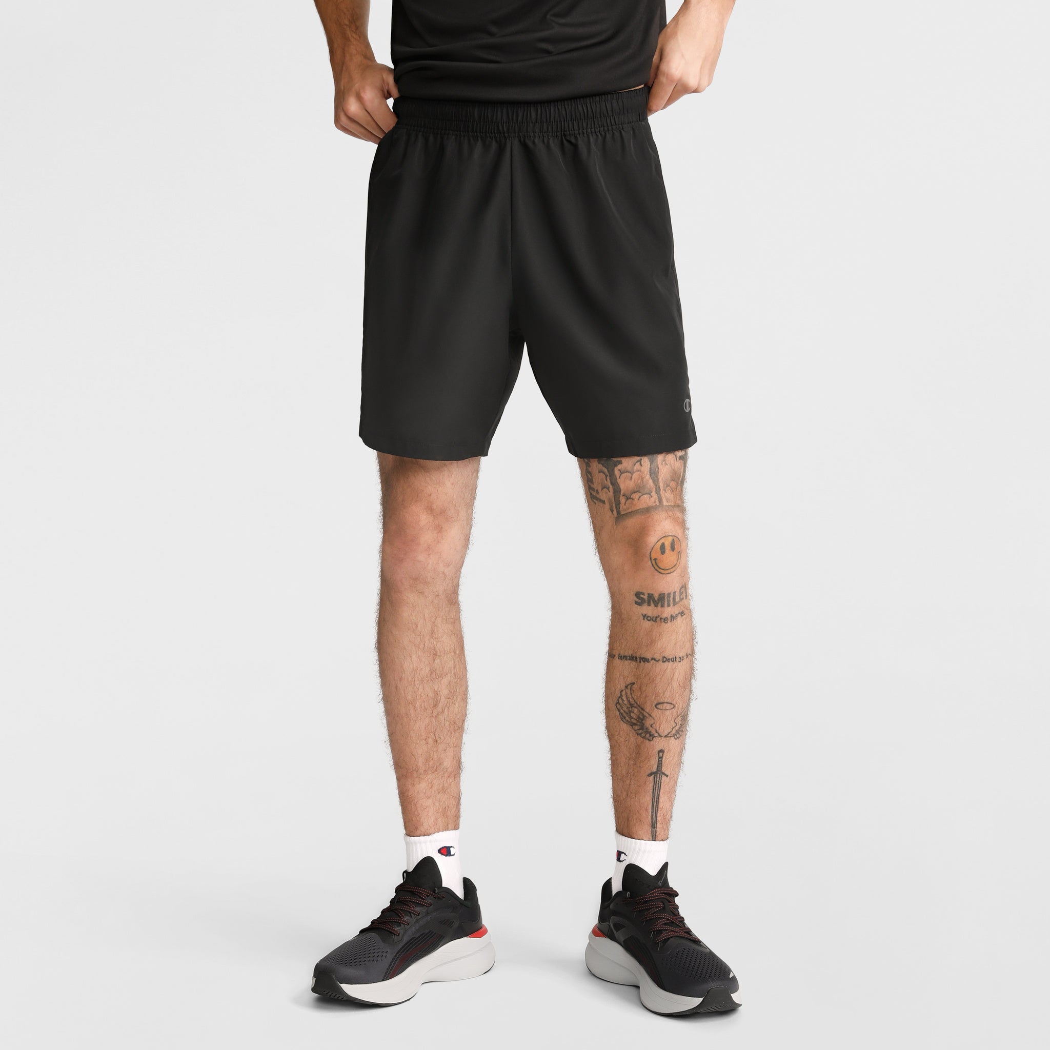 Champion 7" Woven Sport Shorts – Moisture-Wicking Gym Shorts with Mesh Panels