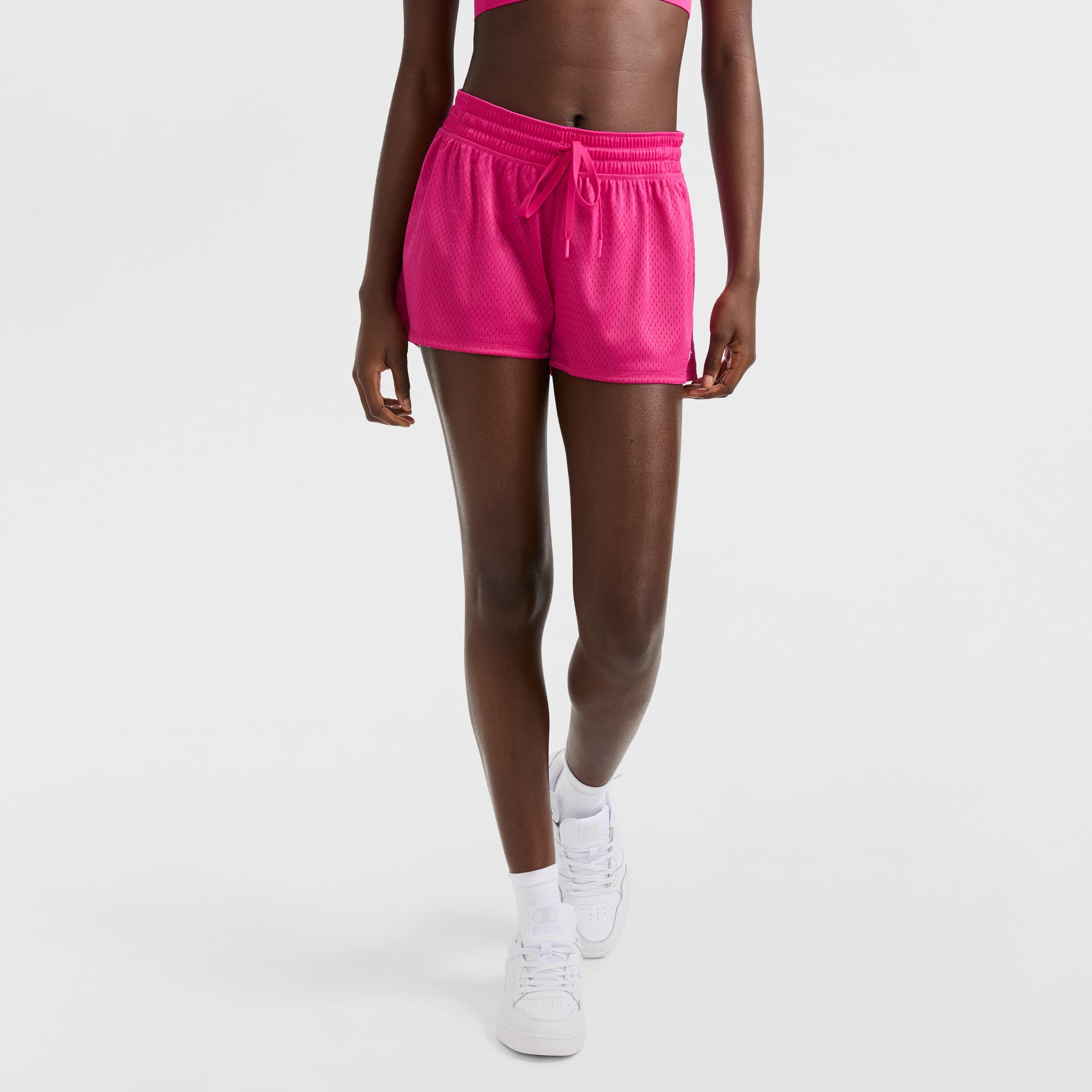 Champion Women's Lightweight Mesh Gym Shorts with C Logo