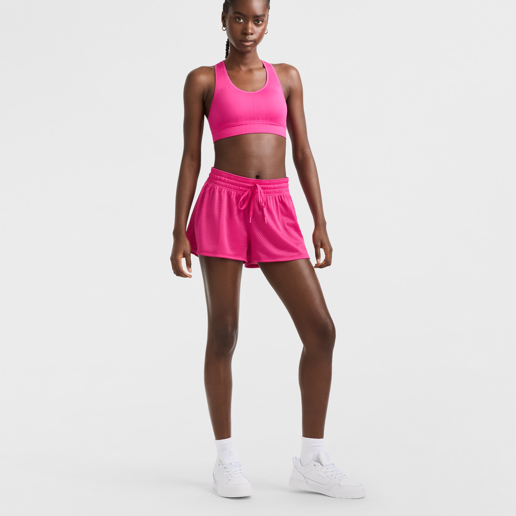 Champion Women's Lightweight Mesh Gym Shorts with C Logo