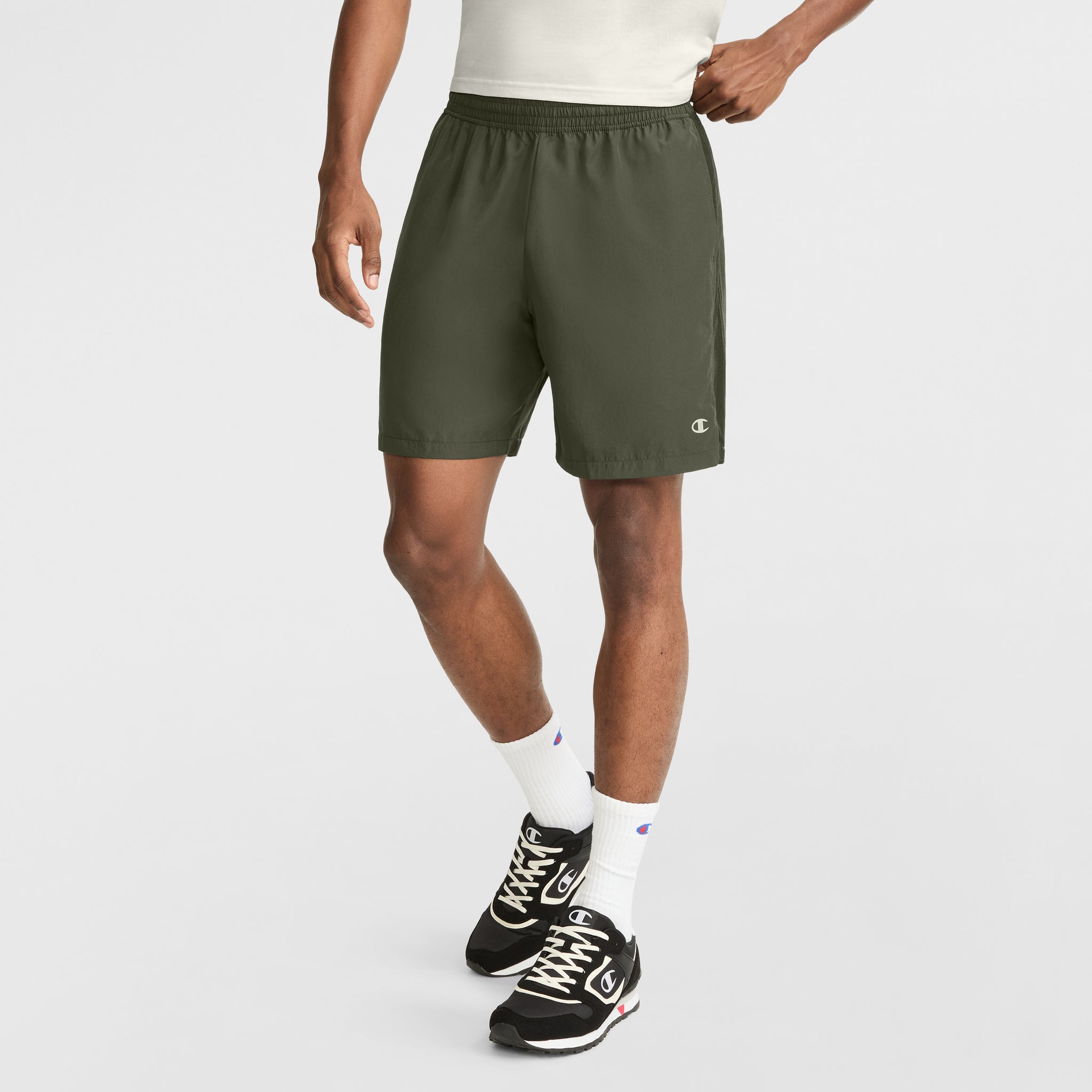 Champion 7" Woven Sport Shorts – Moisture-Wicking Gym Shorts with Mesh Panels