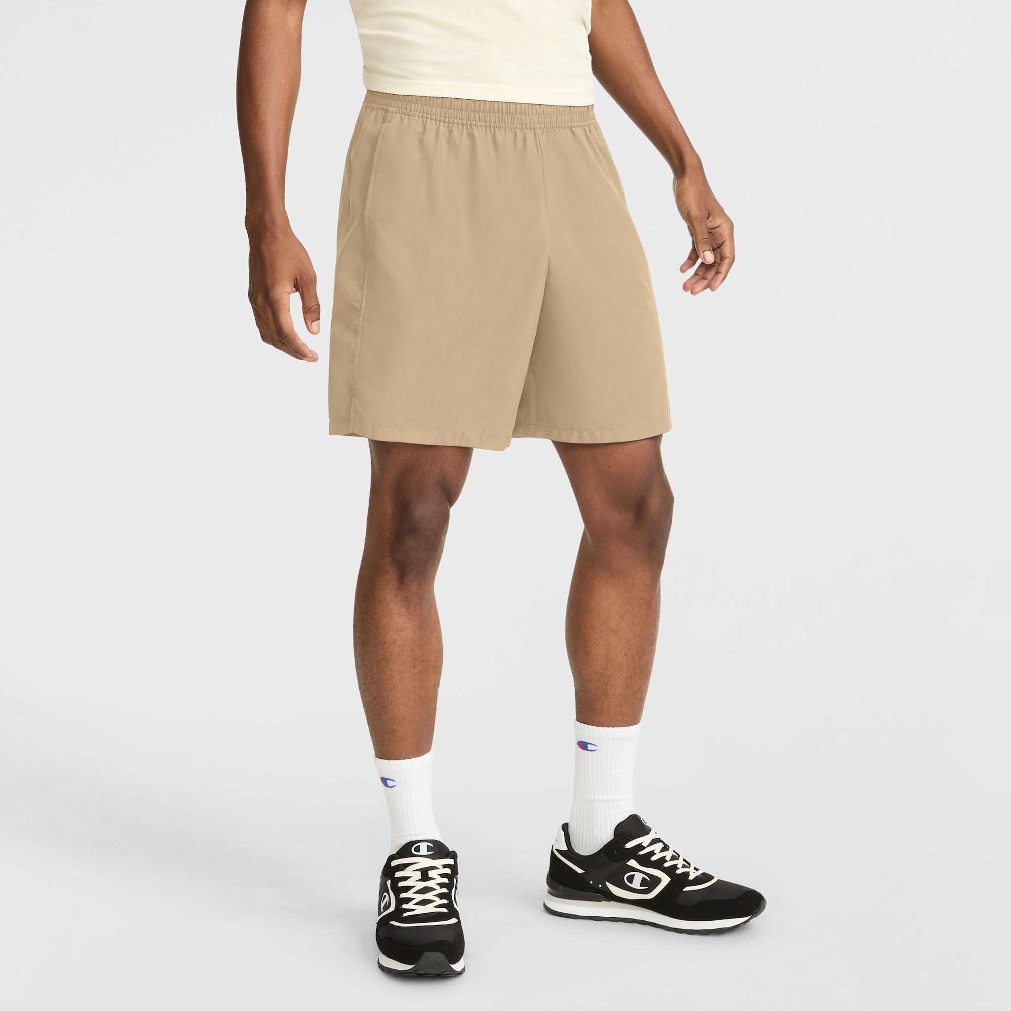 Champion 7" Woven Sport Shorts – Moisture-Wicking Gym Shorts with Mesh Panels