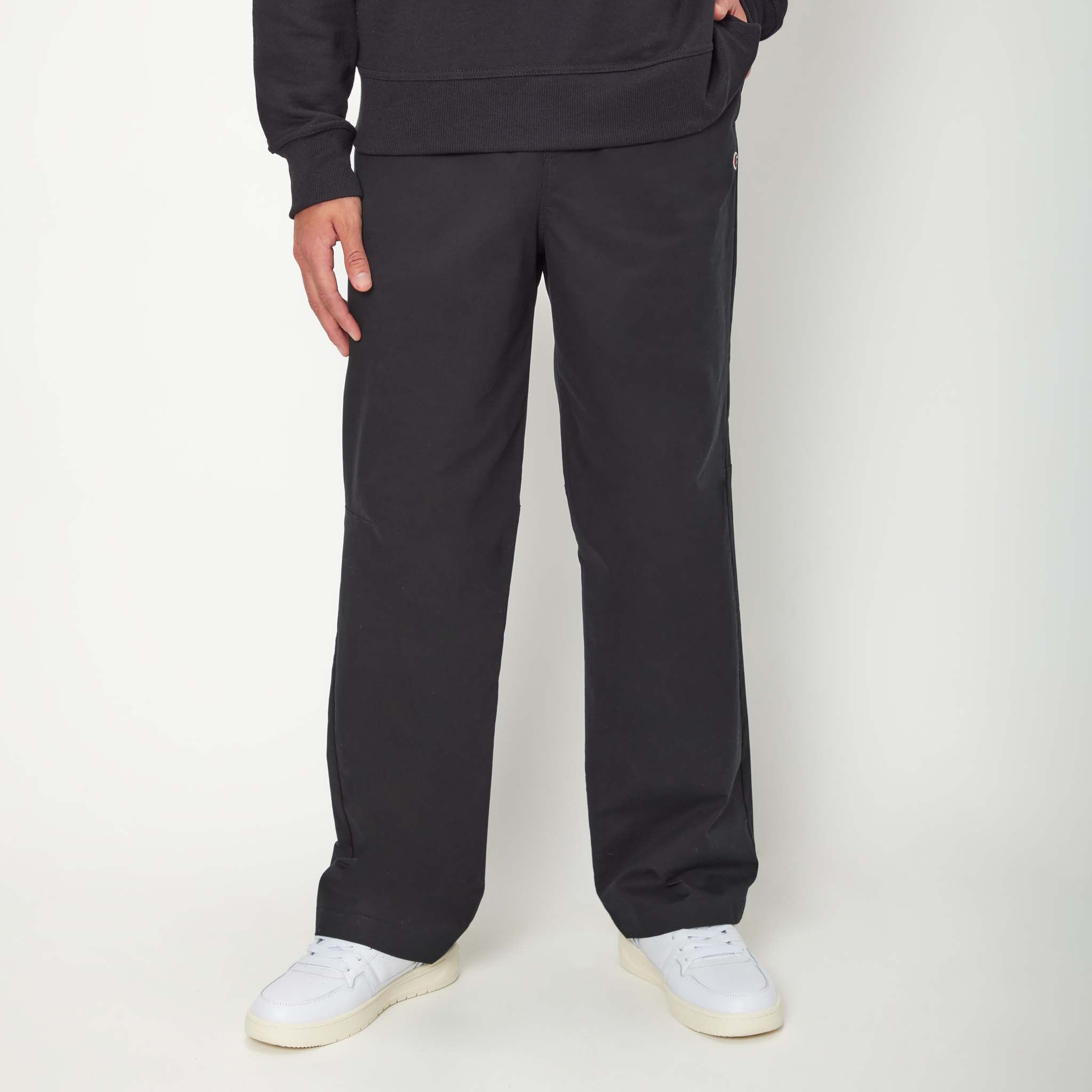Men's Cotton Stretch Twill Pants with Elastic Waistband