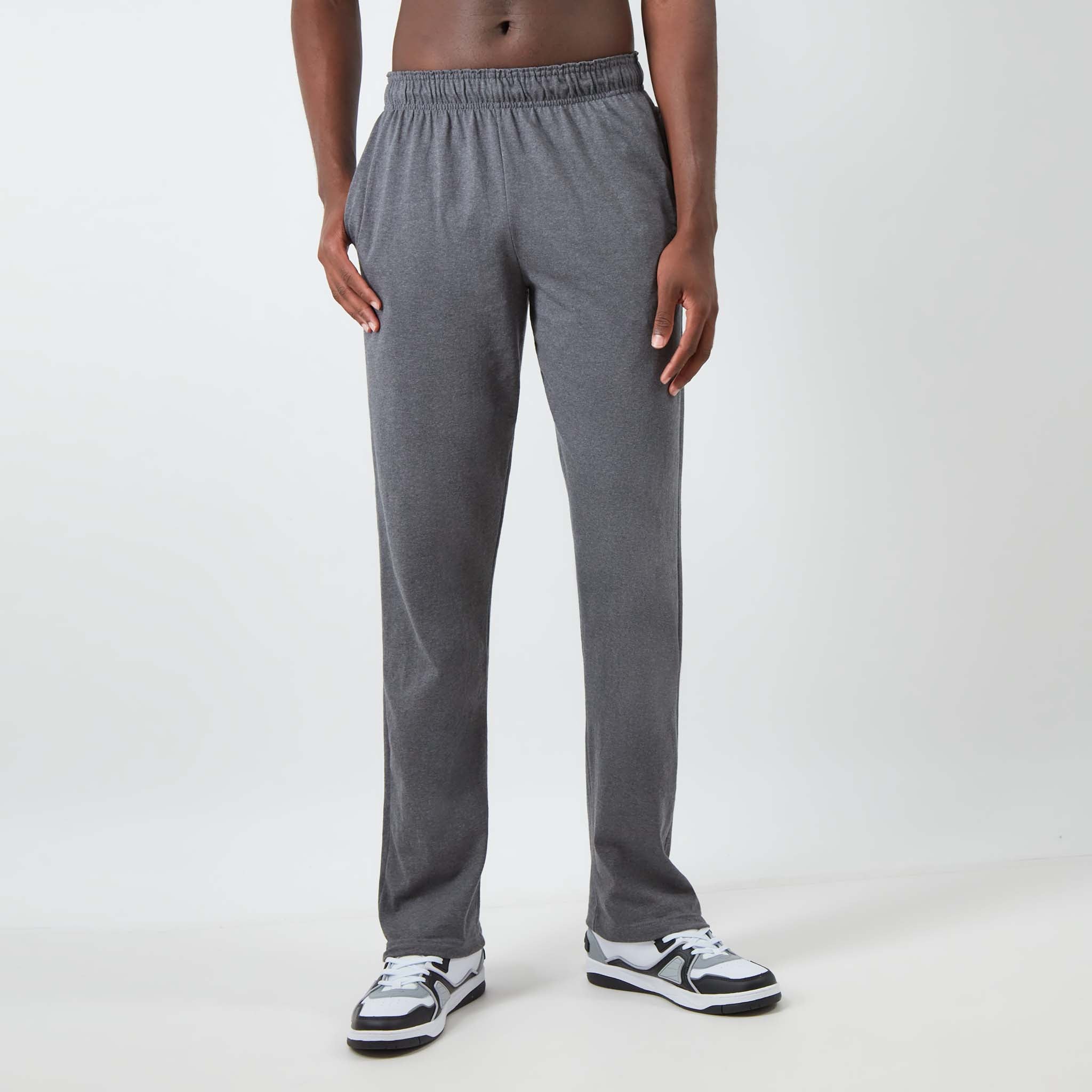 Champion Men's Lightweight Lounge Pants with Open Hem & C Logo