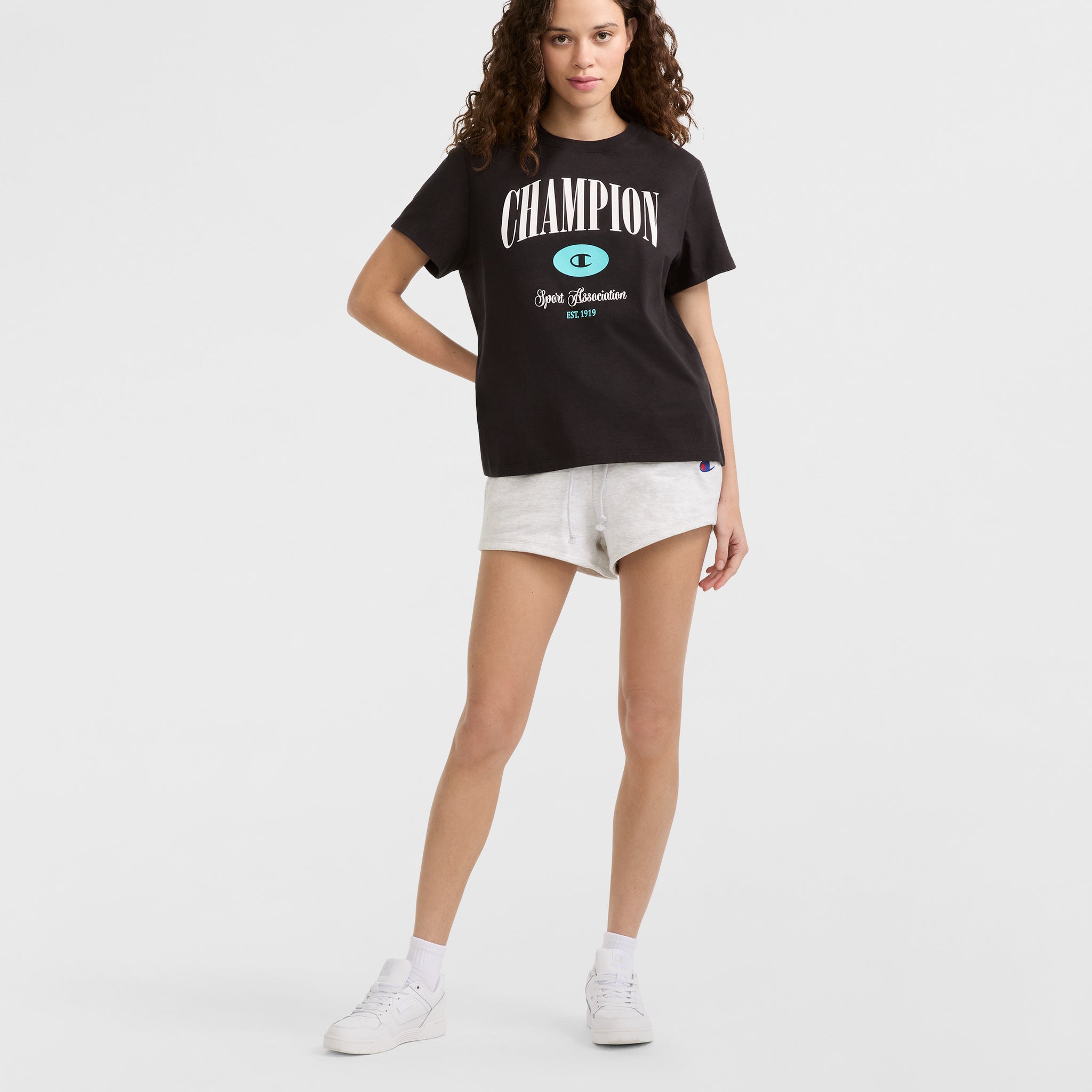 Champion Women's Classic Graphic T-Shirt with Arch Block Design