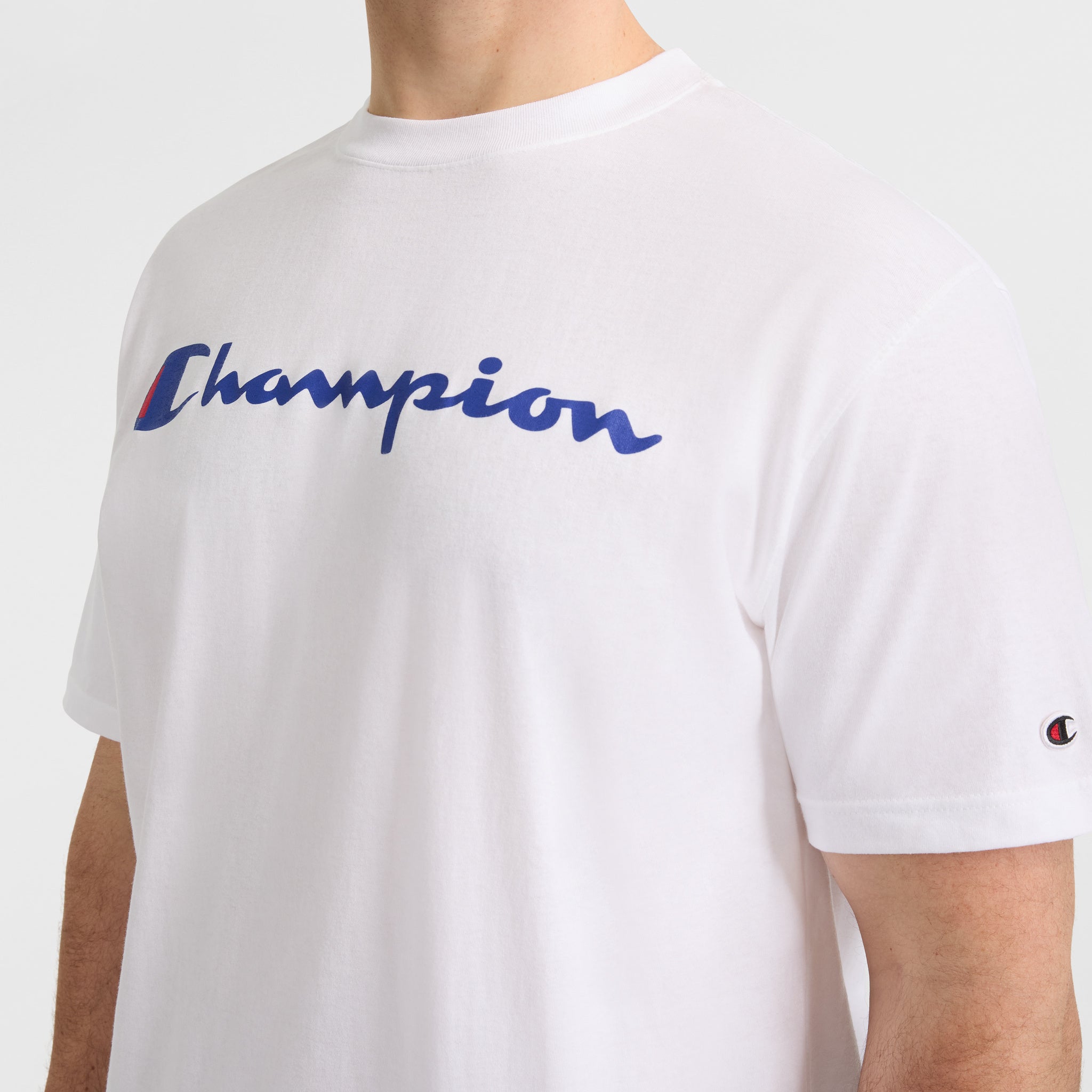 Champion Classic Script Logo T-Shirt for Big & Tall Men