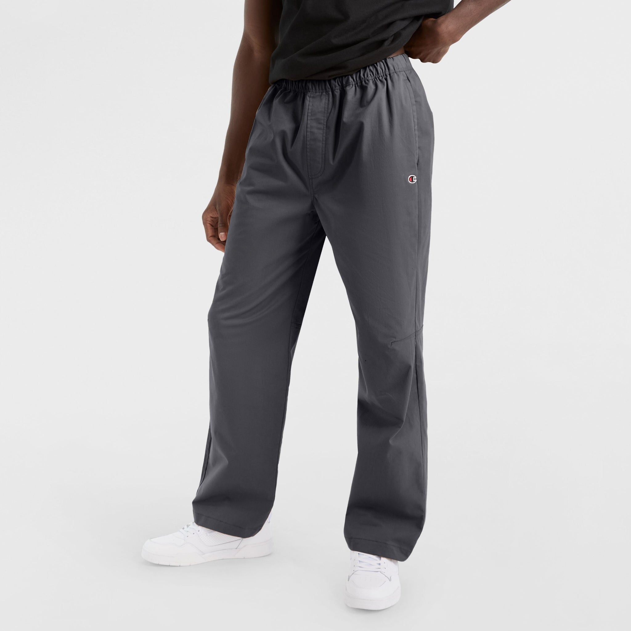 Men's Cotton Stretch Twill Pants with Elastic Waistband