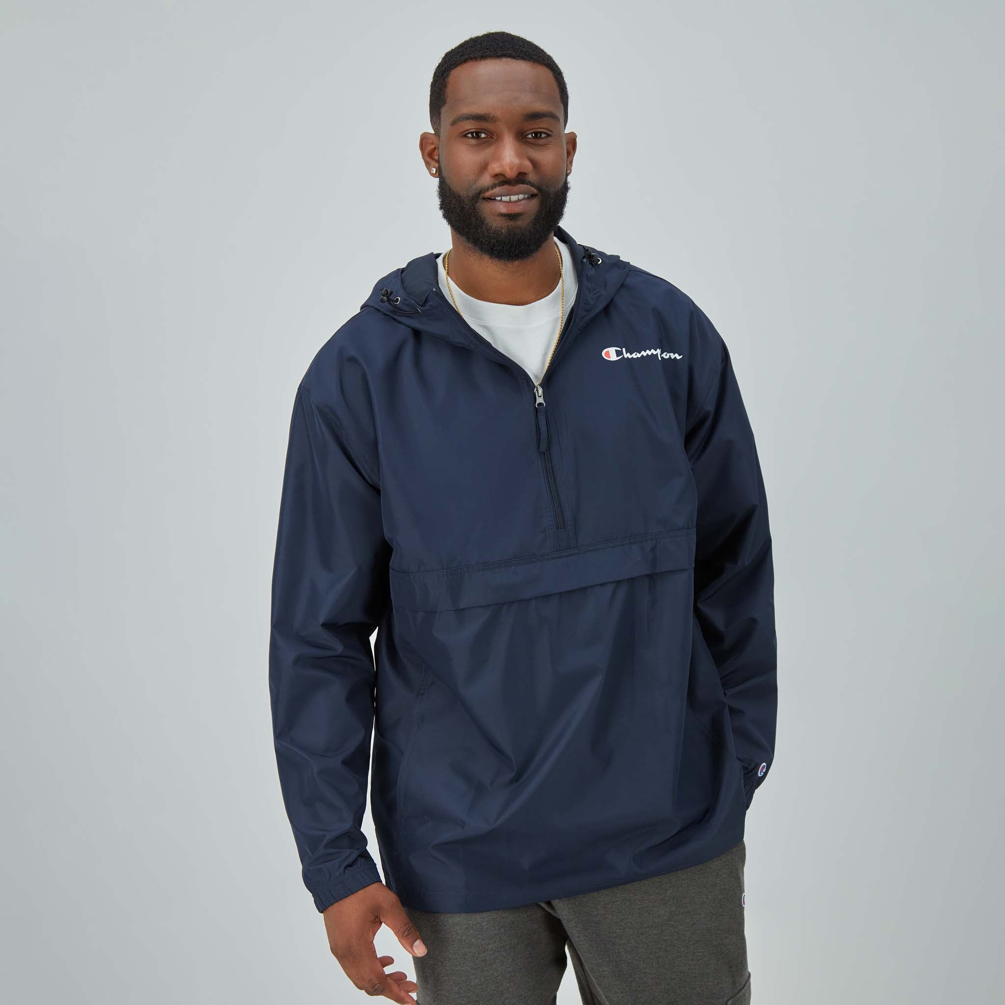 Lightweight Packable Jacket for Big & Tall - Windproof & Water-Resistant