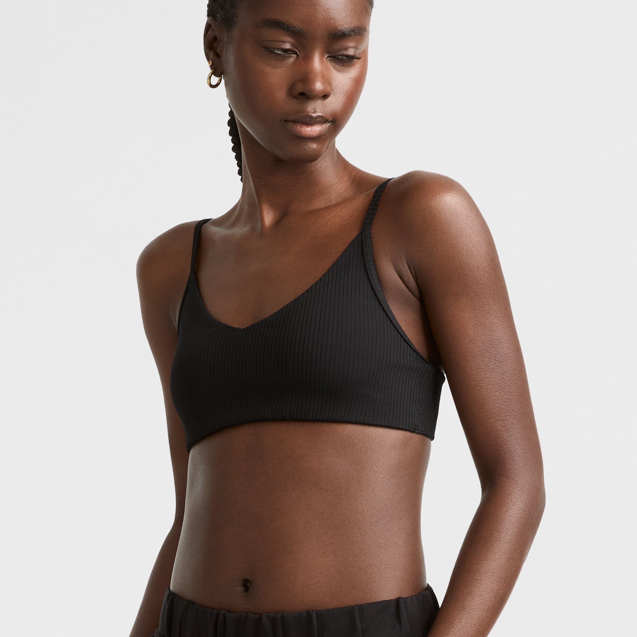 Champion Soft Touch Ribbed Sports Bra for Yoga & Pilates
