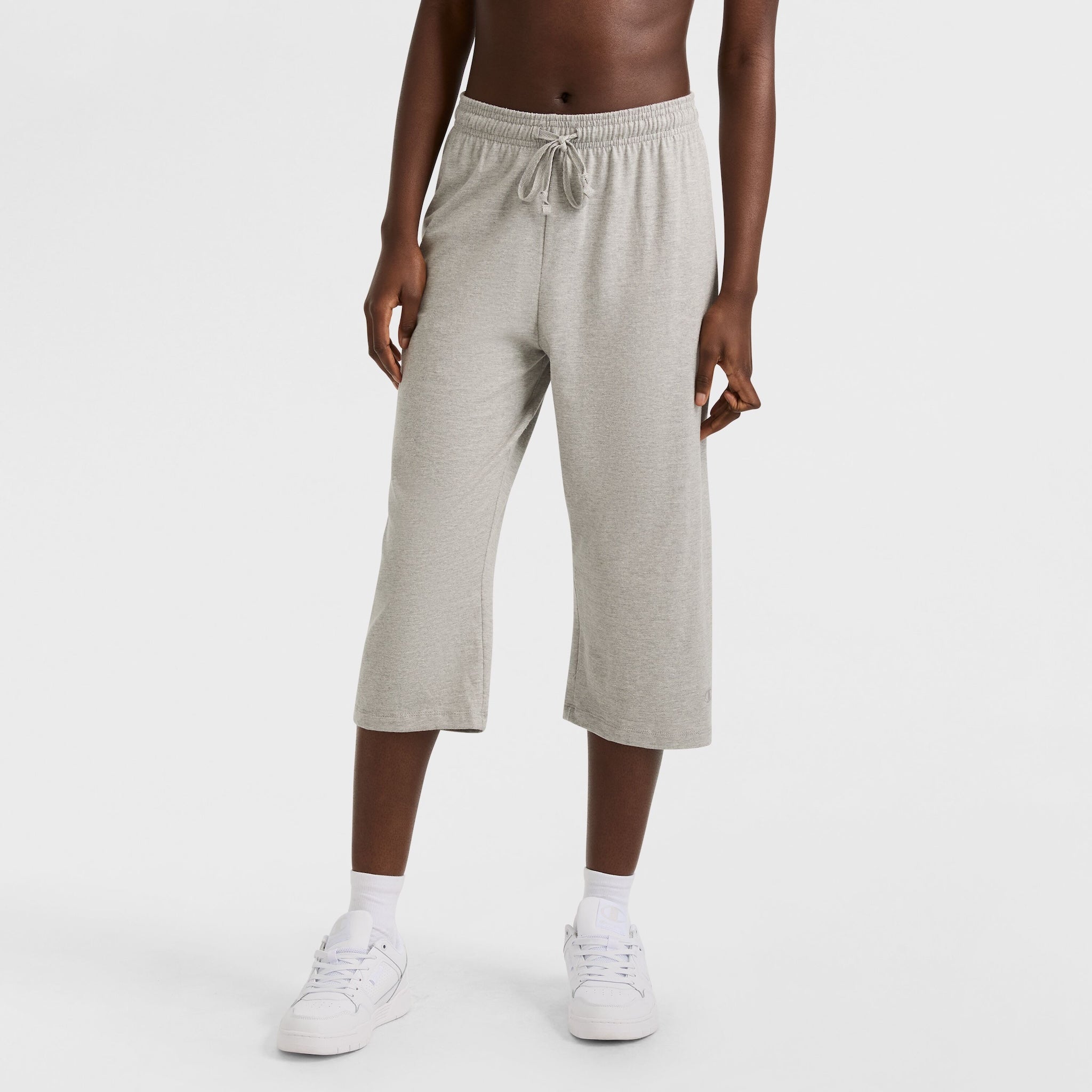 Champion Women's Lightweight Jersey Capri Lounge Pants with C Logo